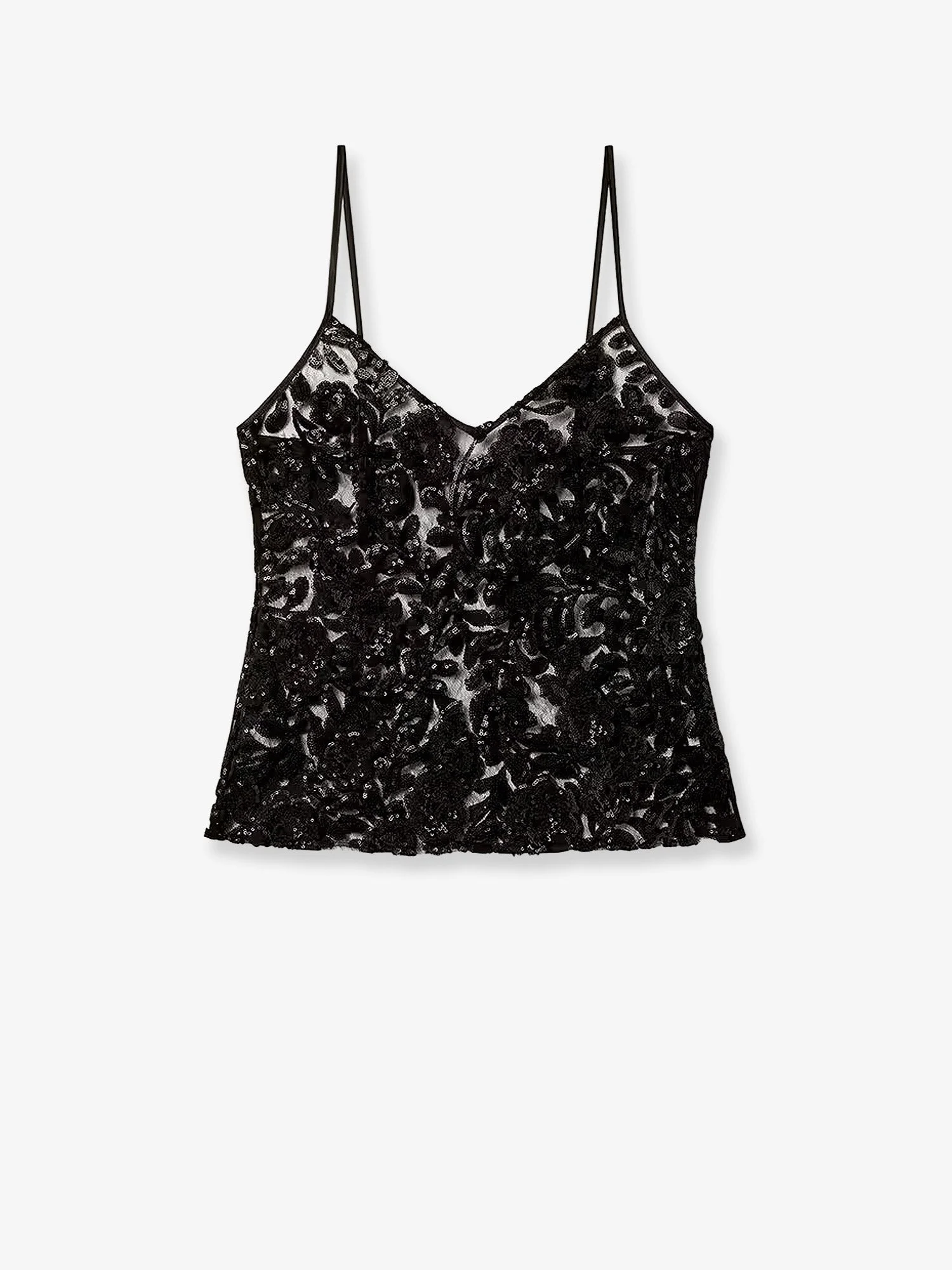 Golden Goose Deluxe Brand Women Tulle Top With Sequins Embroidery - 1