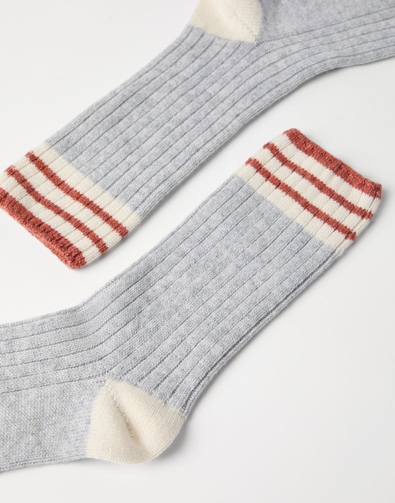 Brunello Cucinelli Cashmere rib knit socks outlook