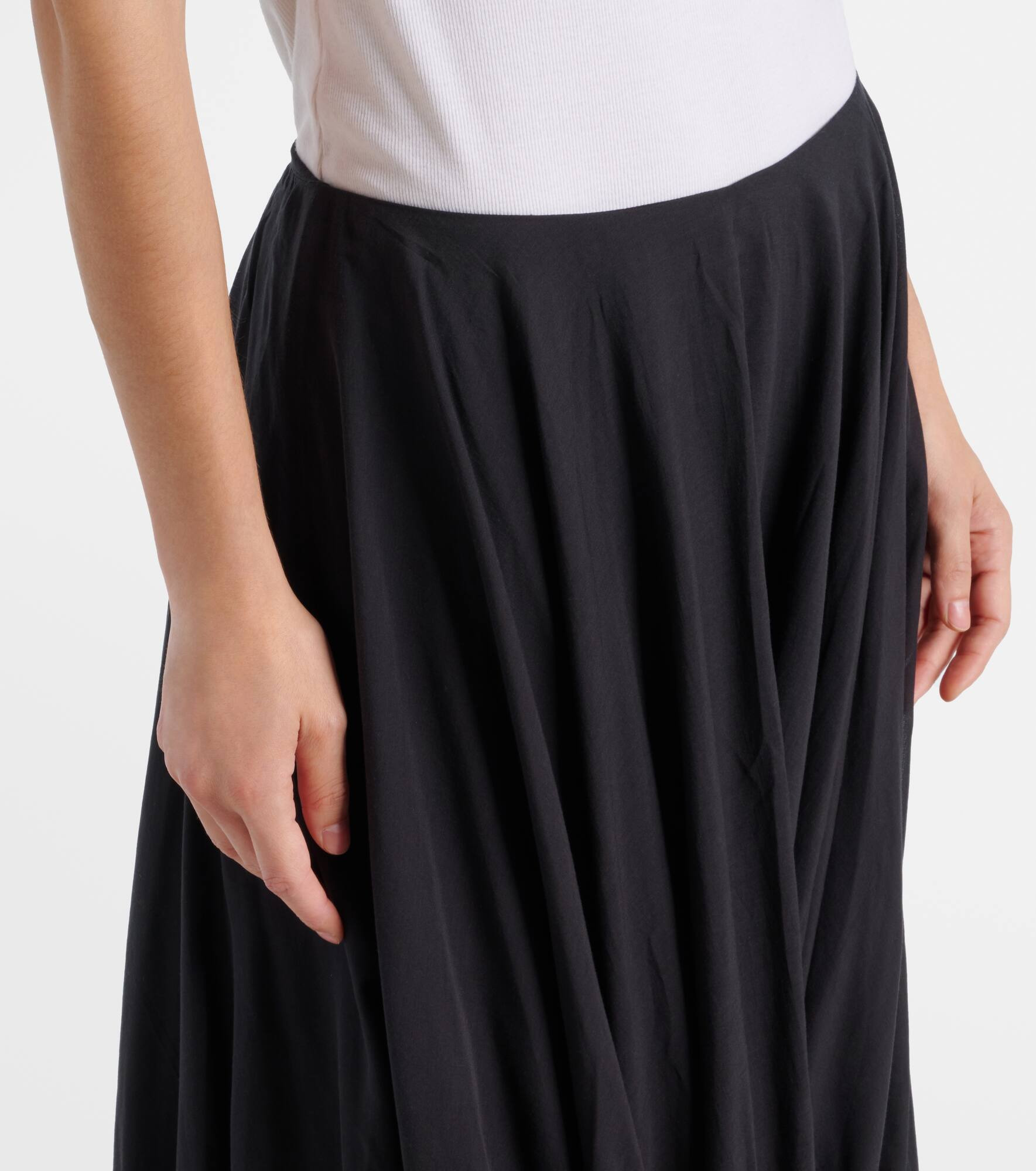 Draped maxi skirt - 4