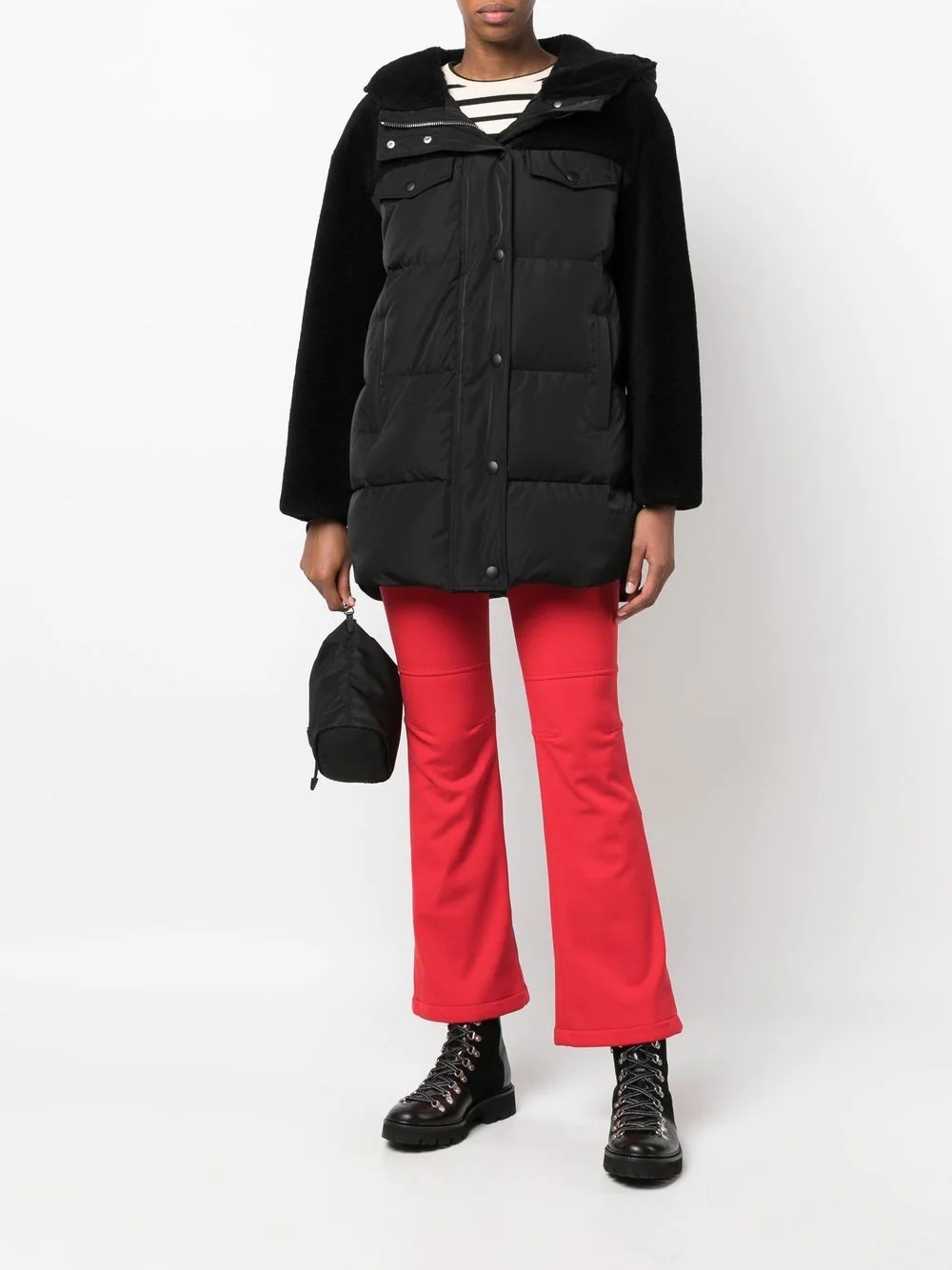 high-rise button-waist trousers - 2