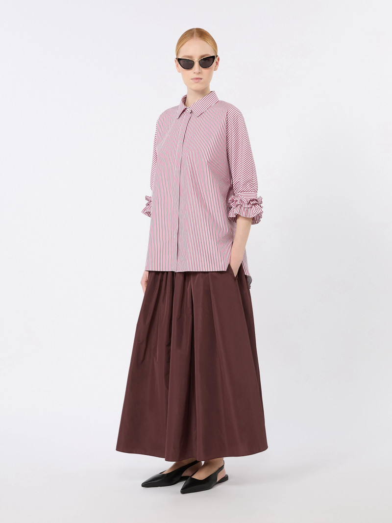'S Max Mara NEBBIE Cotton poplin shirt - BORDEAUX outlook