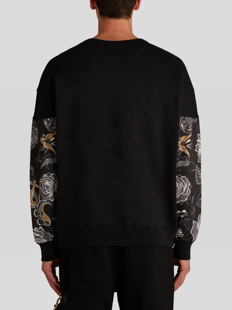 PATCHWORK JERSEY SWEATSHIRT WITH ETRO CUBE LOGO 4
