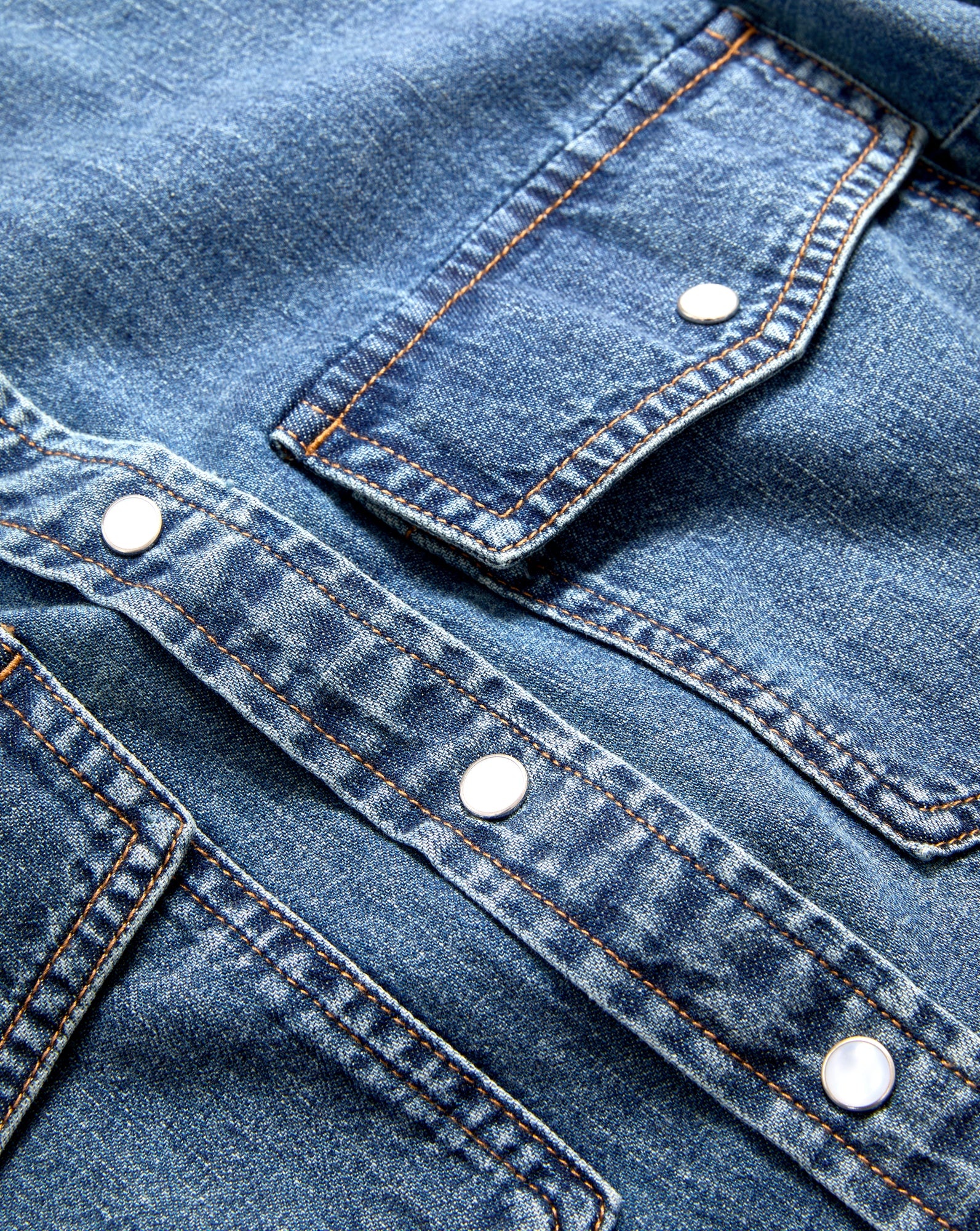 NOAH DENIM BUTTON-DOWN SHIRT - 4