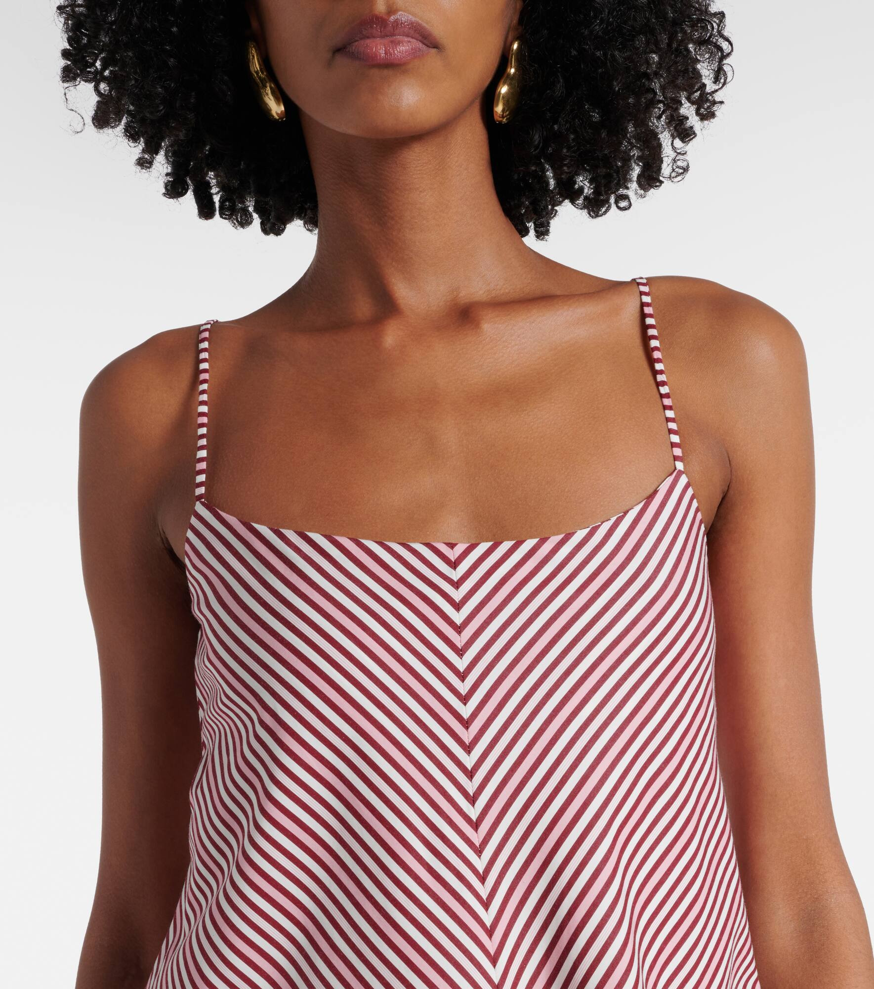 Aniela striped cotton minidress - 4