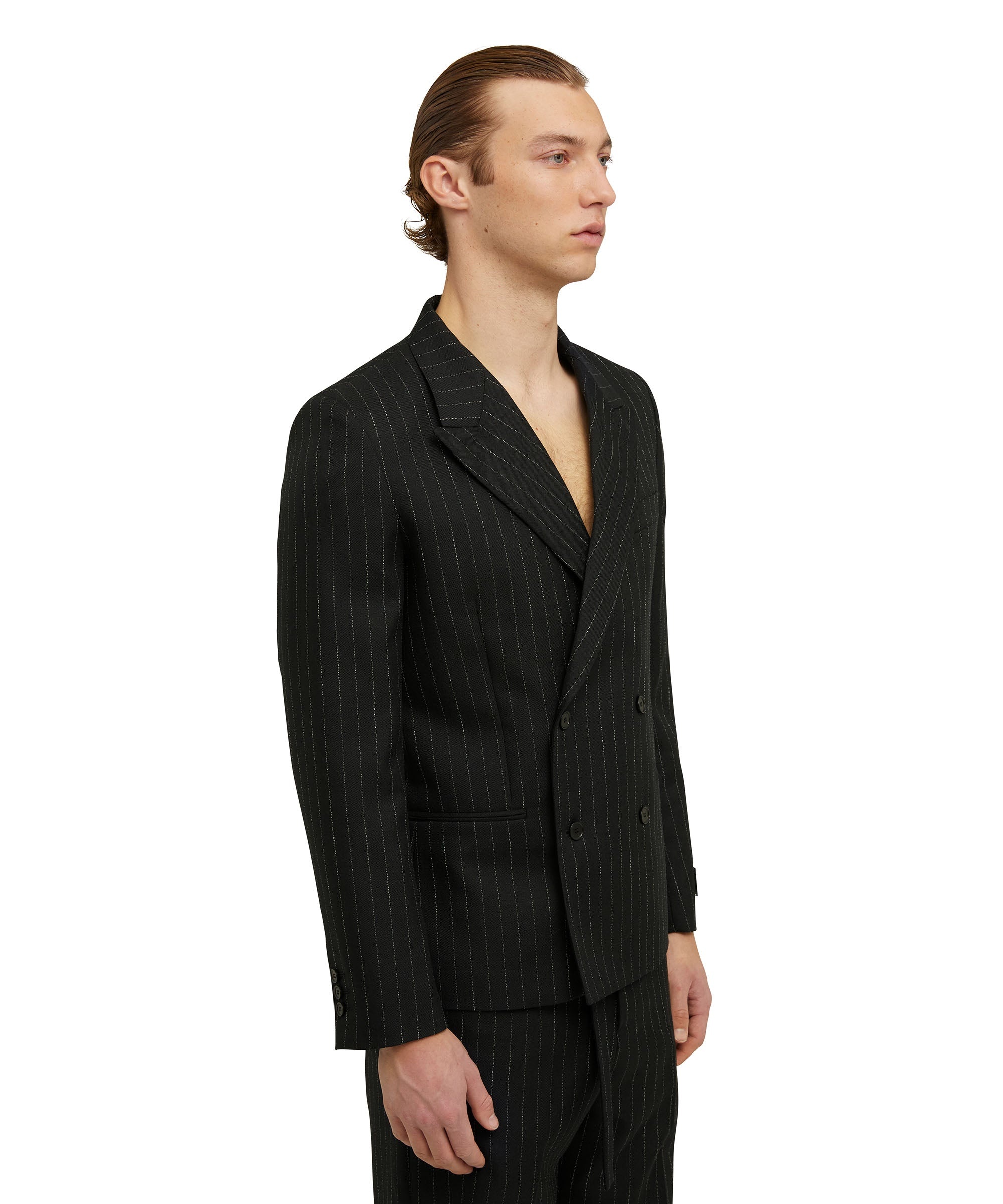Pure wool jacket with "Punk Pinstripe" workmanship - 4