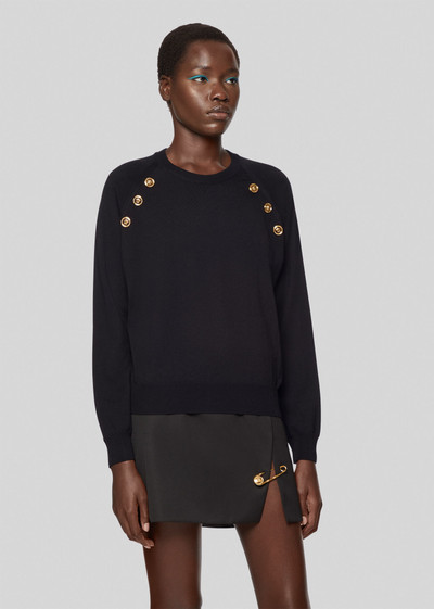 VERSACE Medusa Button Wool Sweater outlook