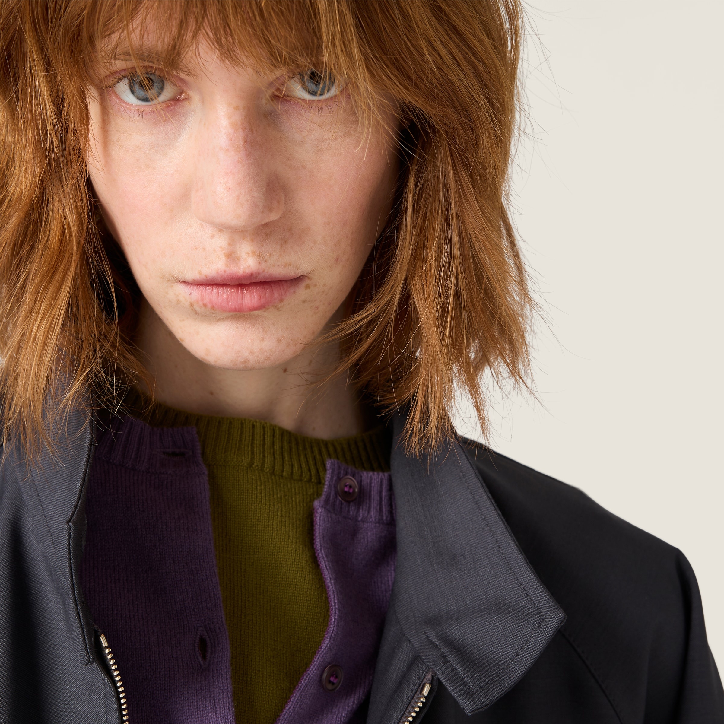 Bonded kid mohair and jersey blouson jacket - 4