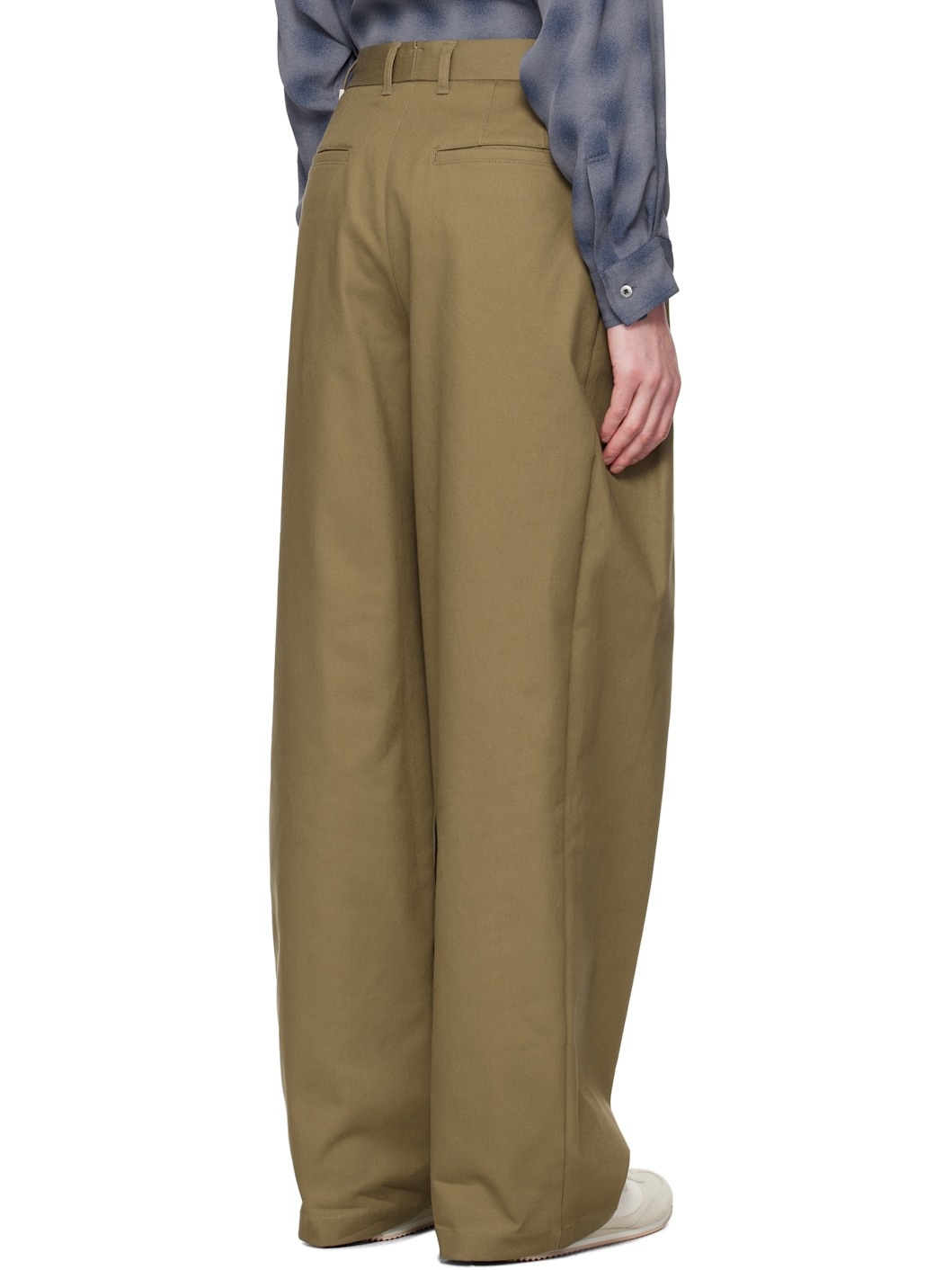 SSENSE Exclusive Brown Twill Trousers - 3