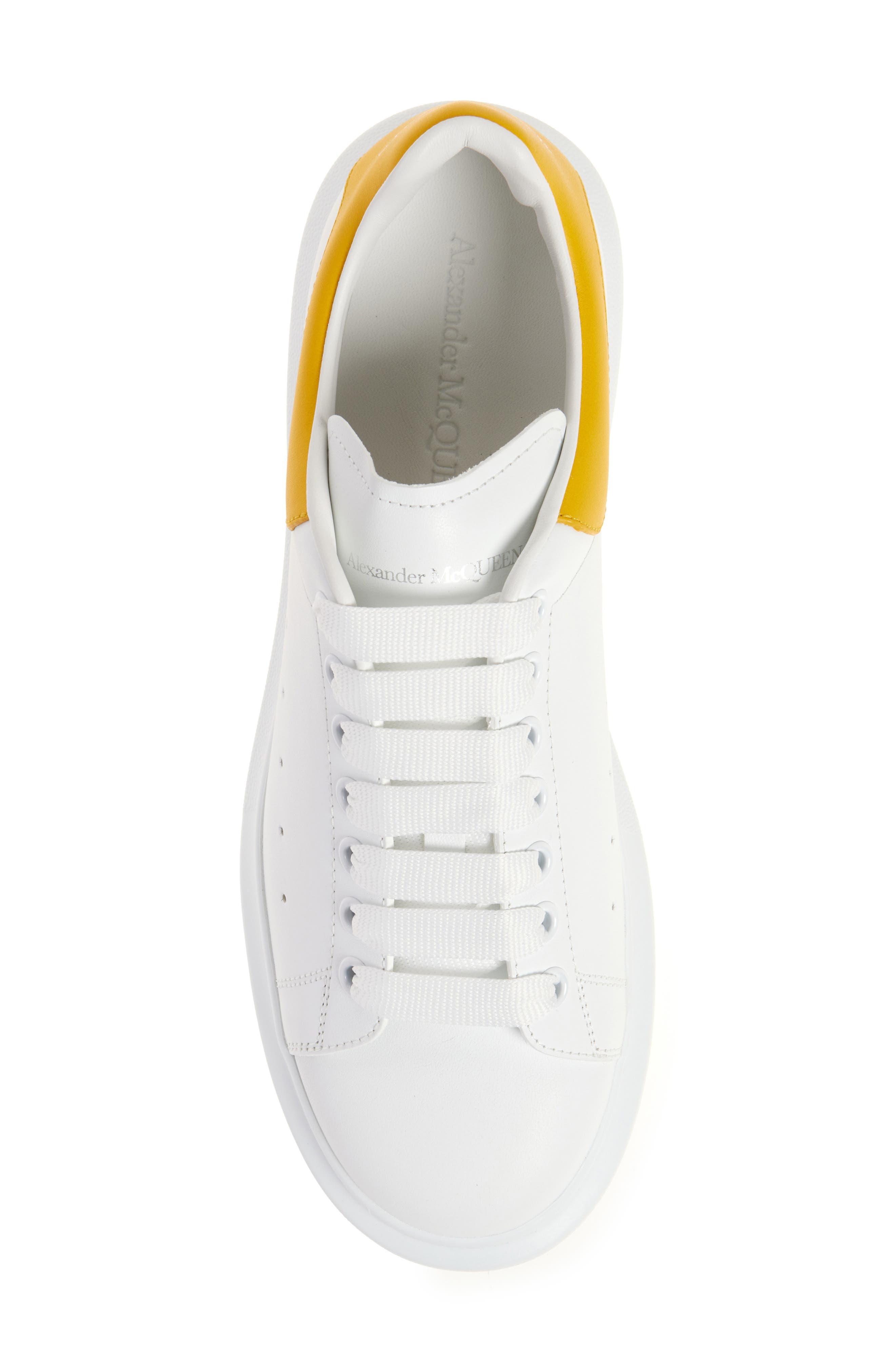 McQueen Oversized Sneaker in Off White/Yellow at Nordstrom - 5