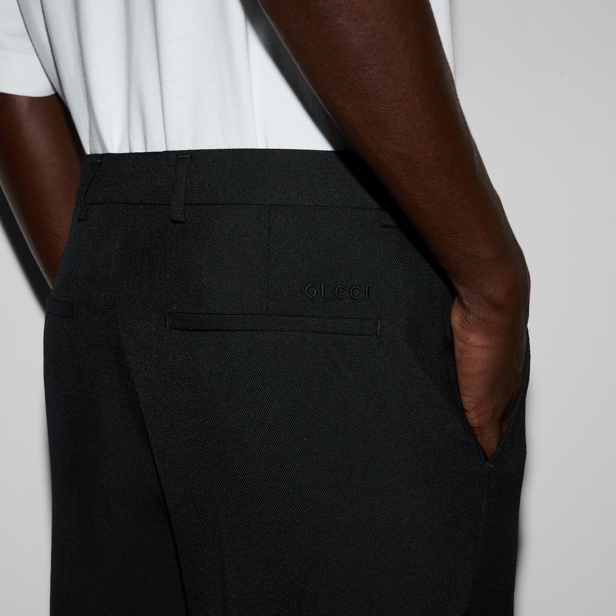 Wool blend twill pant - 5