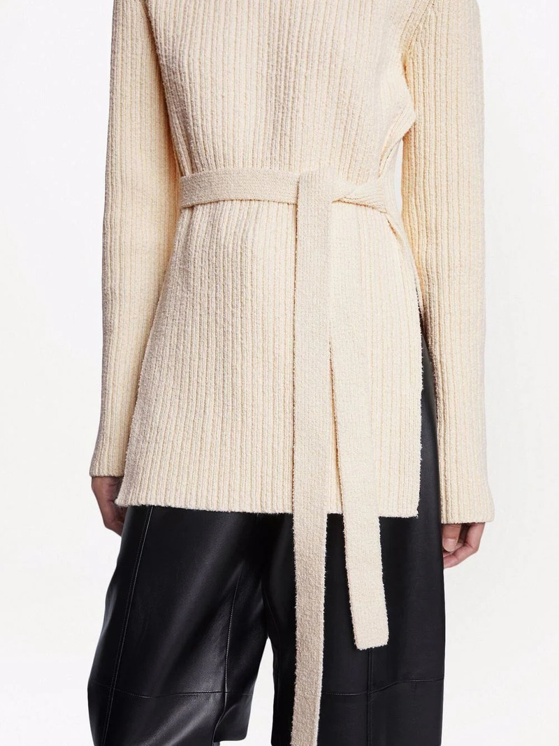belted bouclé jumper 4