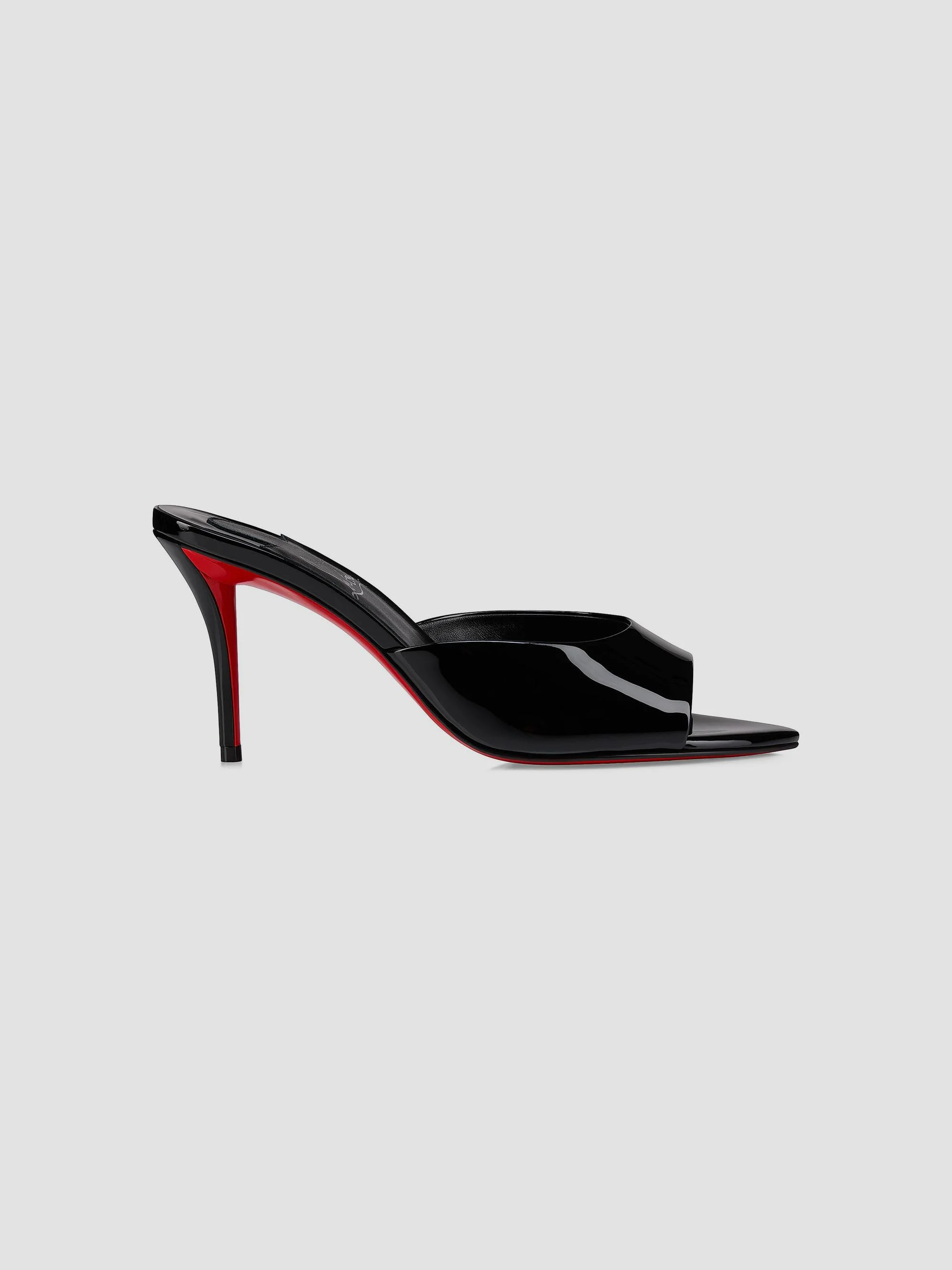 Women's Miss Z Patent Leather 80MM Mules - Black - 1