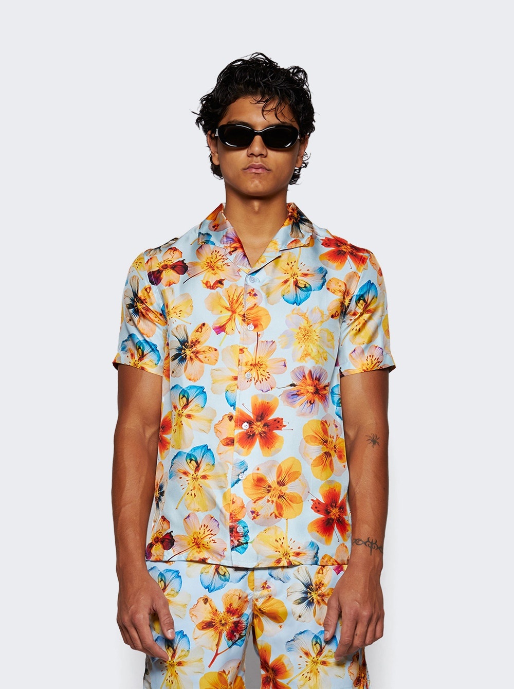 Hibbert Oshibana Shirt Springwater Blue - 3