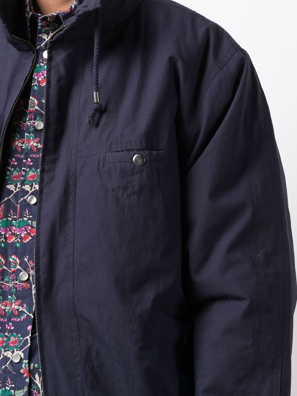 high-neck zip-up jacket - 5