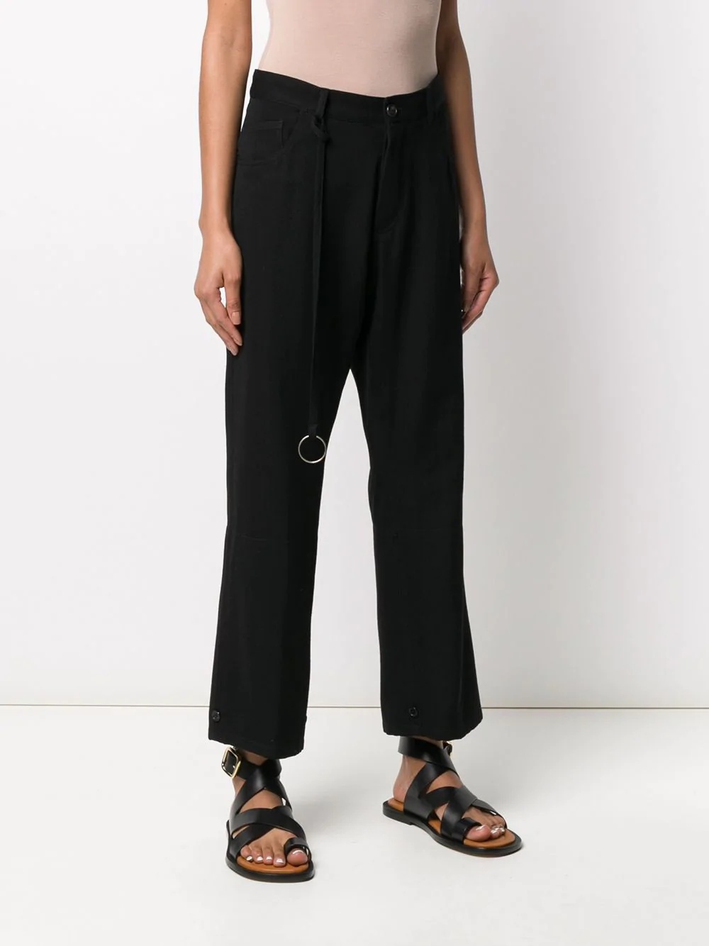 cropped bootcut trousers - 3