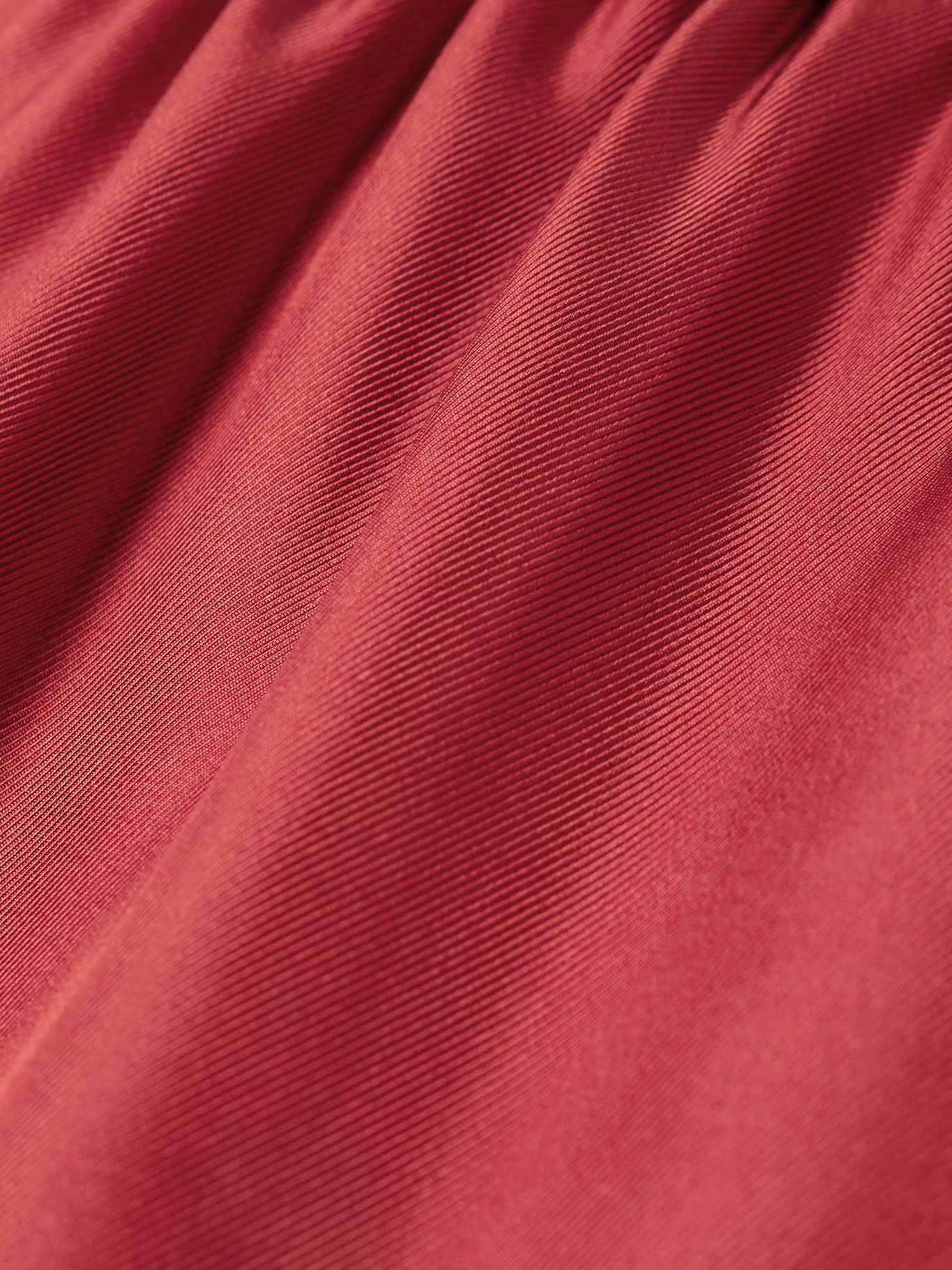 Alera silk-twill wide-leg pants Red - 4