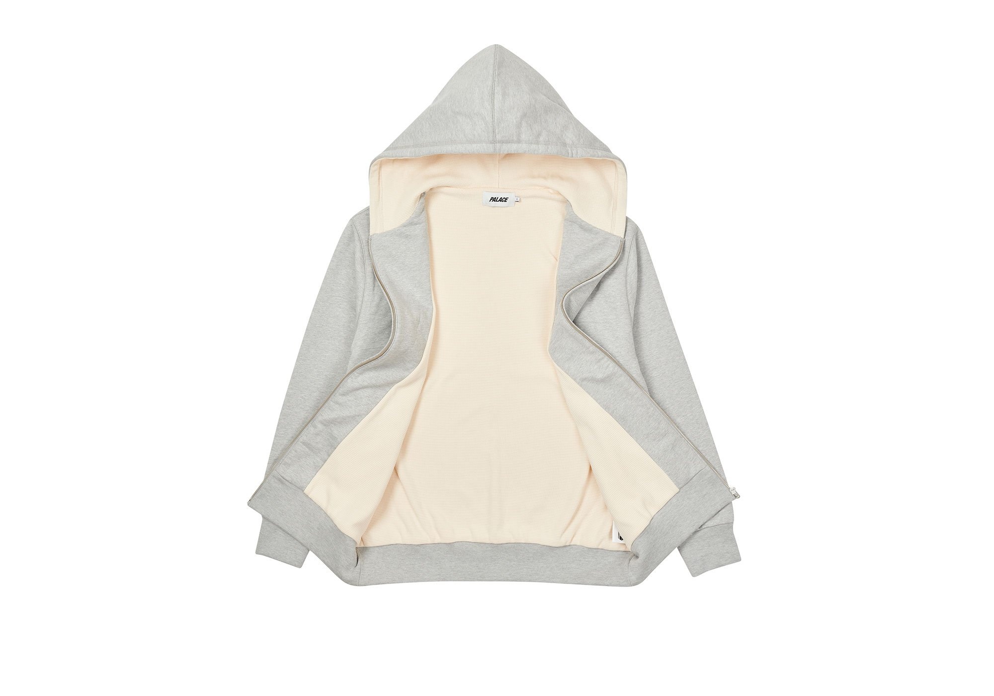 PATCH THERMAL ZIP HOOD GREY MARL - 3