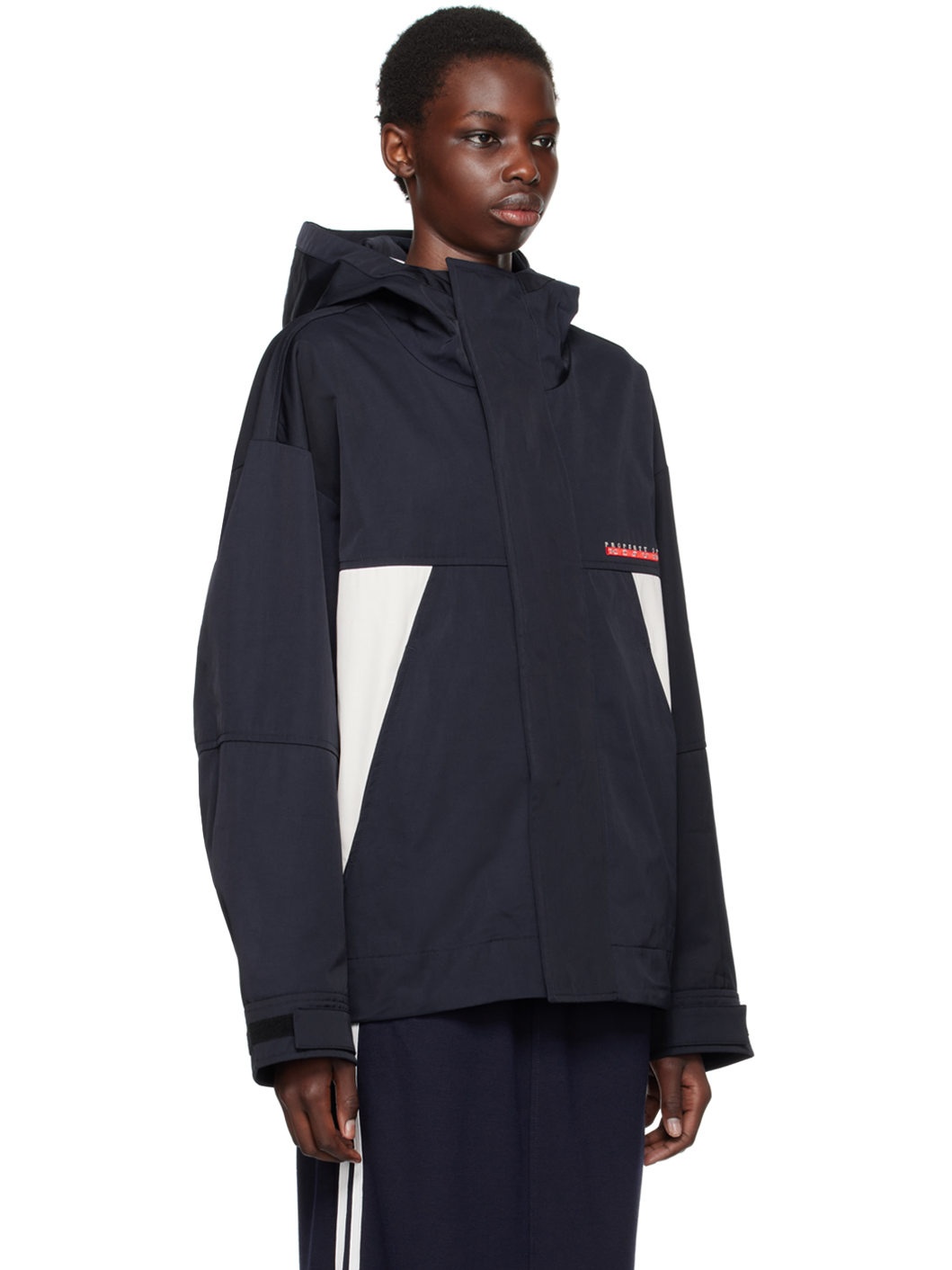Navy Embroidered-Logo Jacket - 2