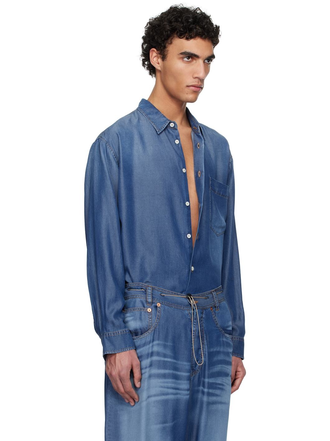Navy Officina Pijama Shirt - 2