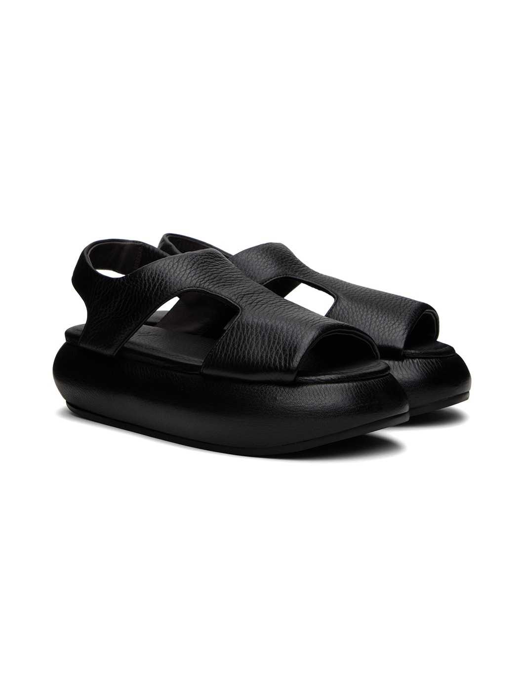 Black Ciambellona Sandals - 4