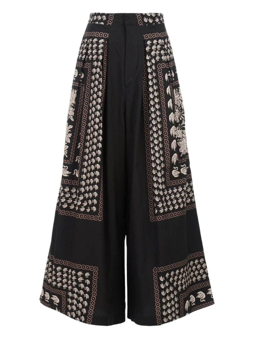 patterned palazzo pants - 1