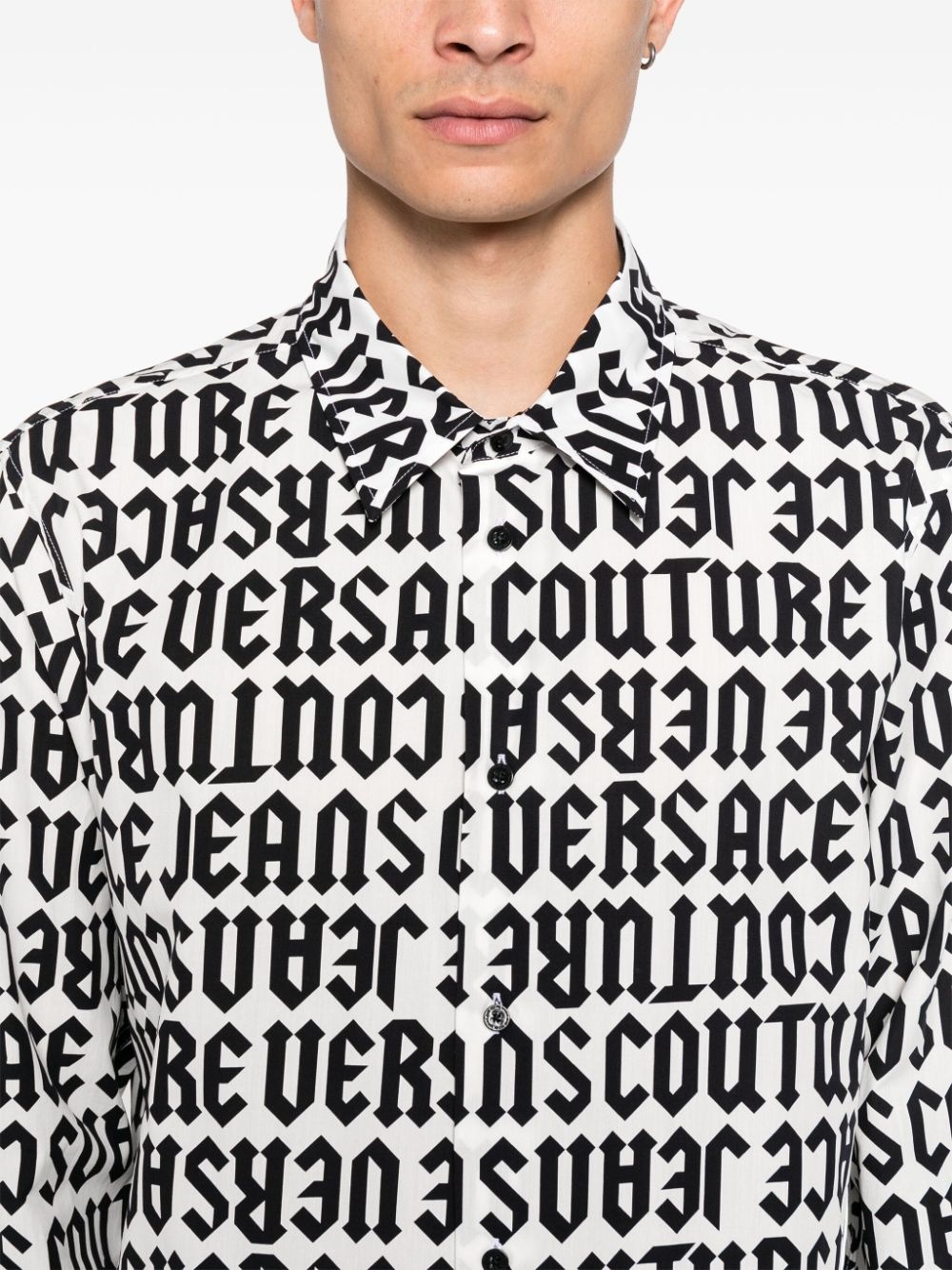 logo-print shirt - 5