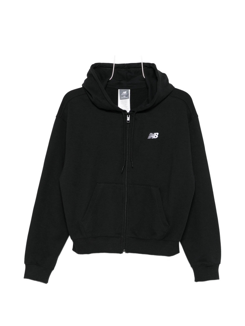 logo-zipped hoodie 1