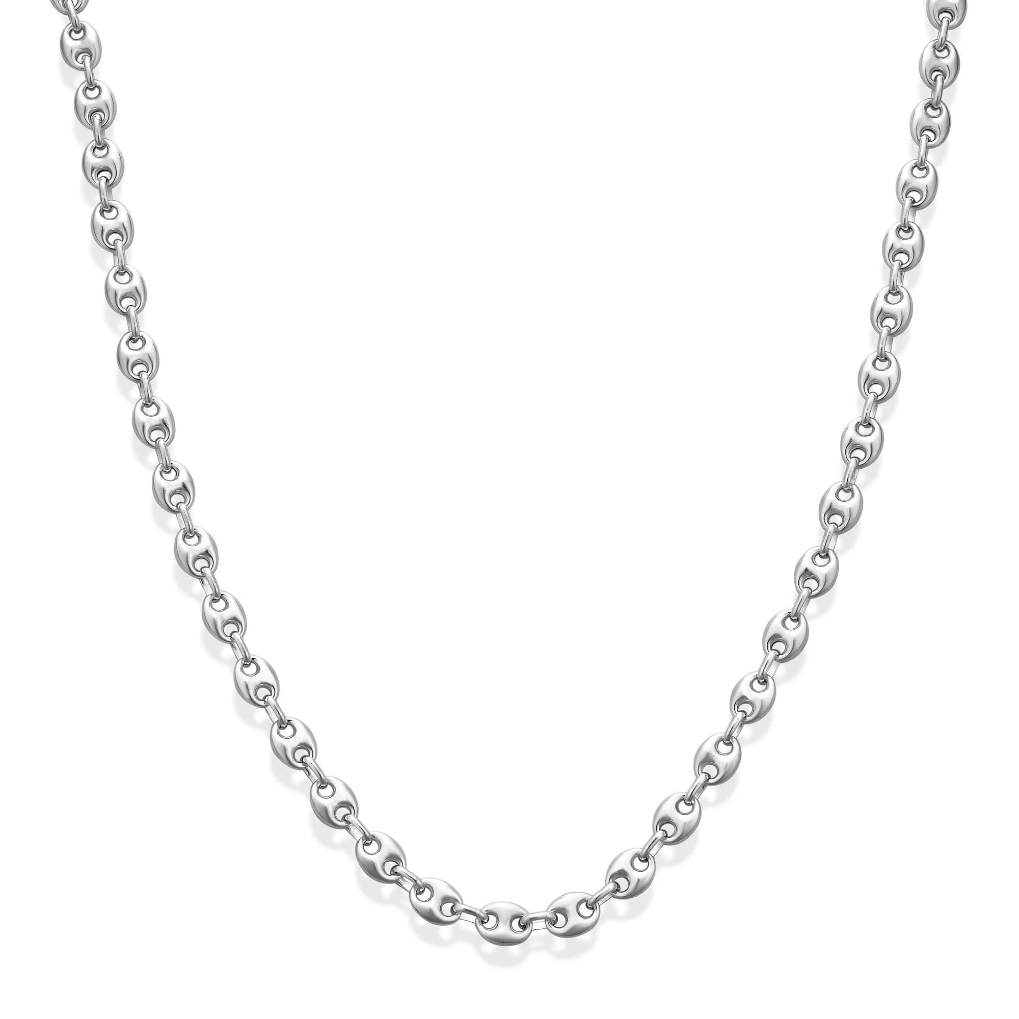 Puffed Maritime Silver Necklace - 1