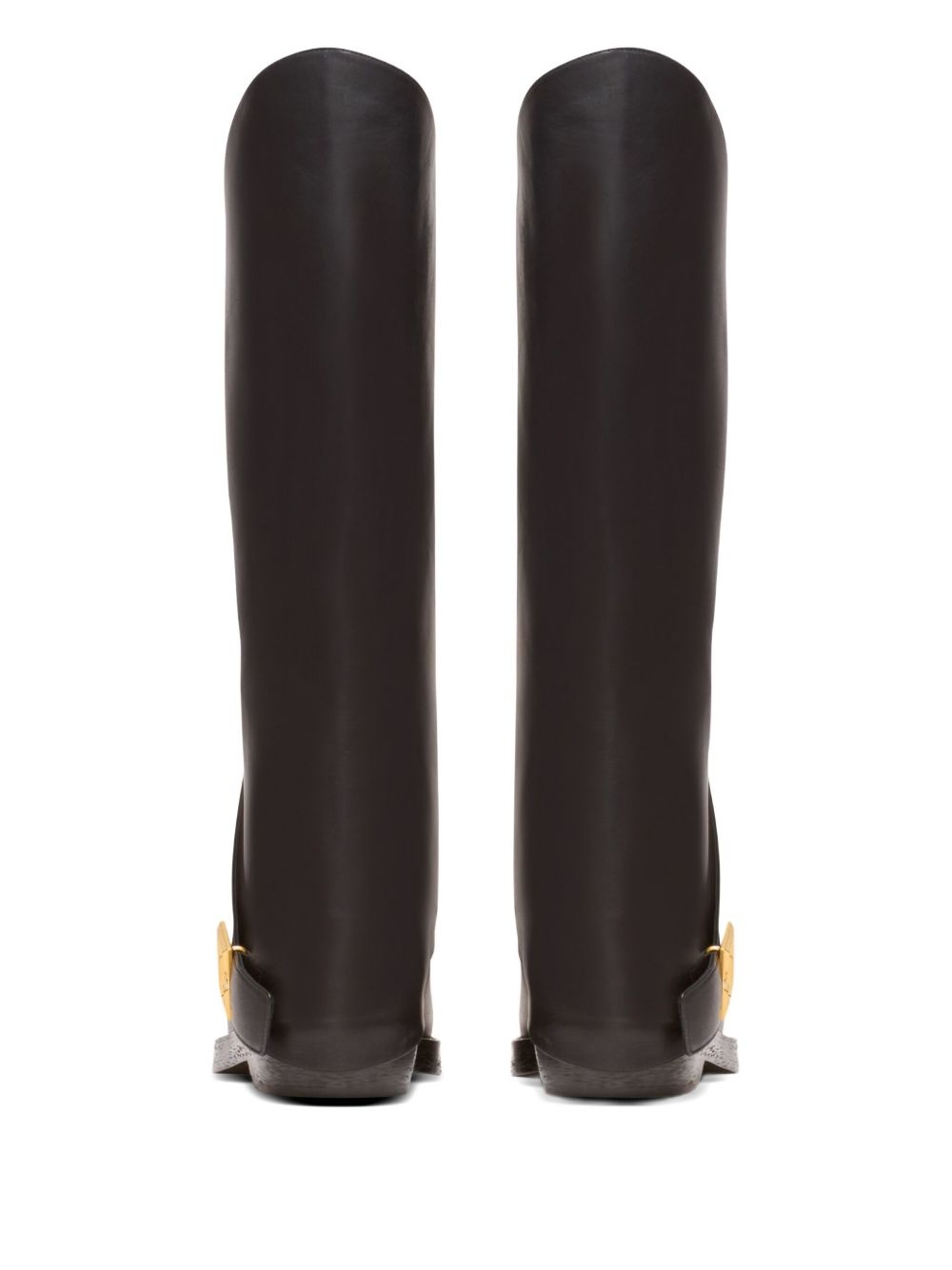 Twist flat leather boots - 3