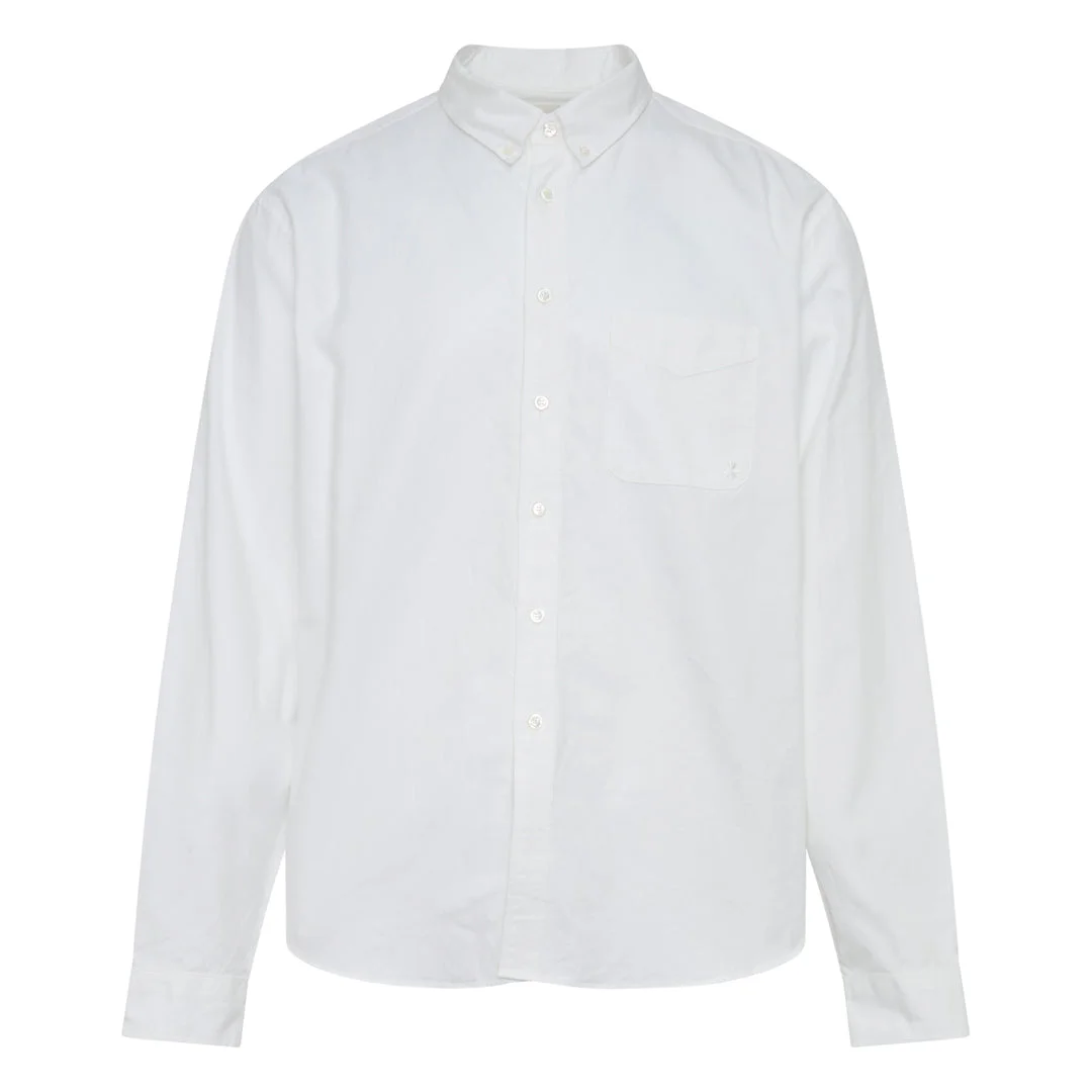 Long Sleeve Oxford Button Down Shirt - 1