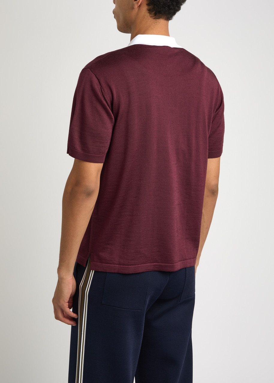 Wales Bonner Sun Wool-blend Polo Shirt - 3