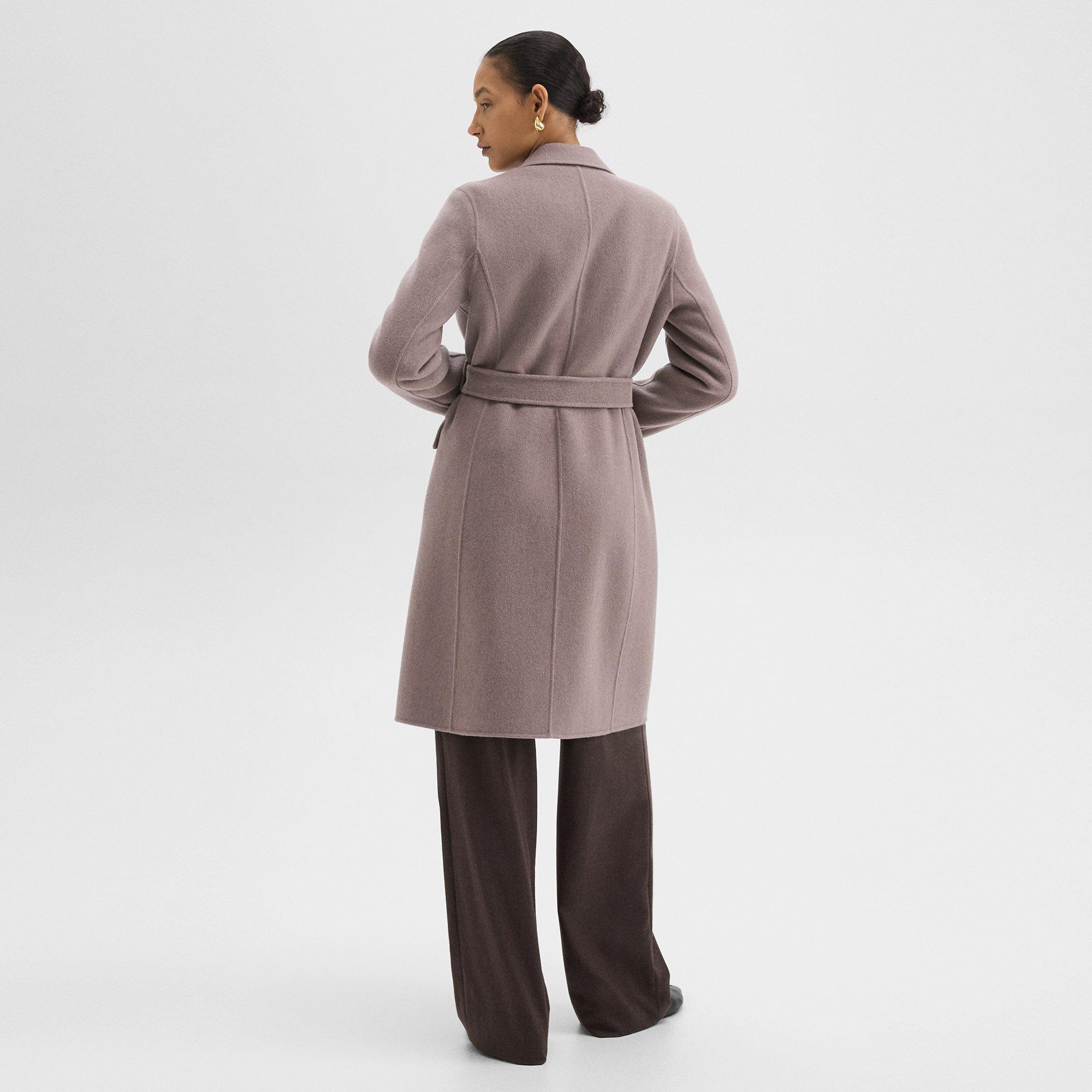 Wrap Coat in Double-Face Wool-Cashmere - 4