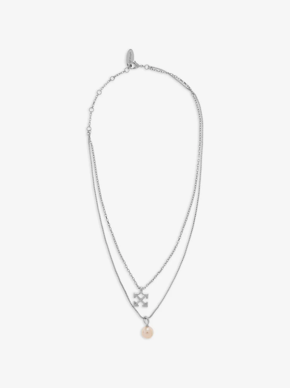 Arrows faux-pearl necklace - 1