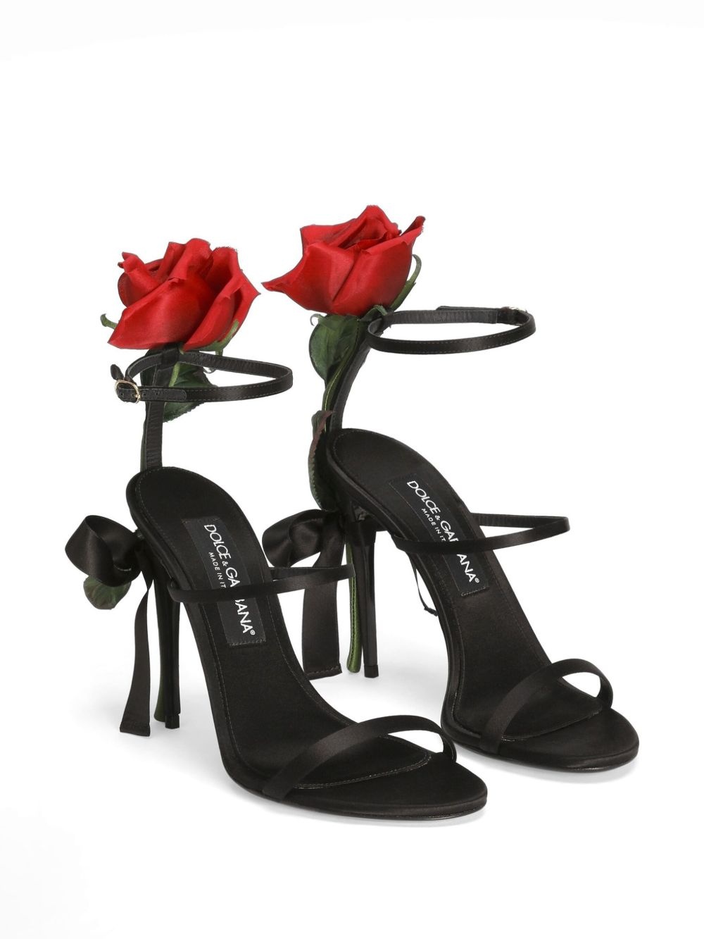 105mm rose-appliqué sandals - 2