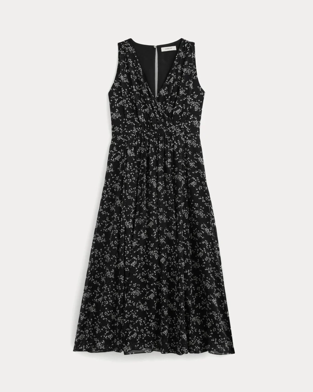 MAXI DRESS IN SILK GEORGETTE - 1