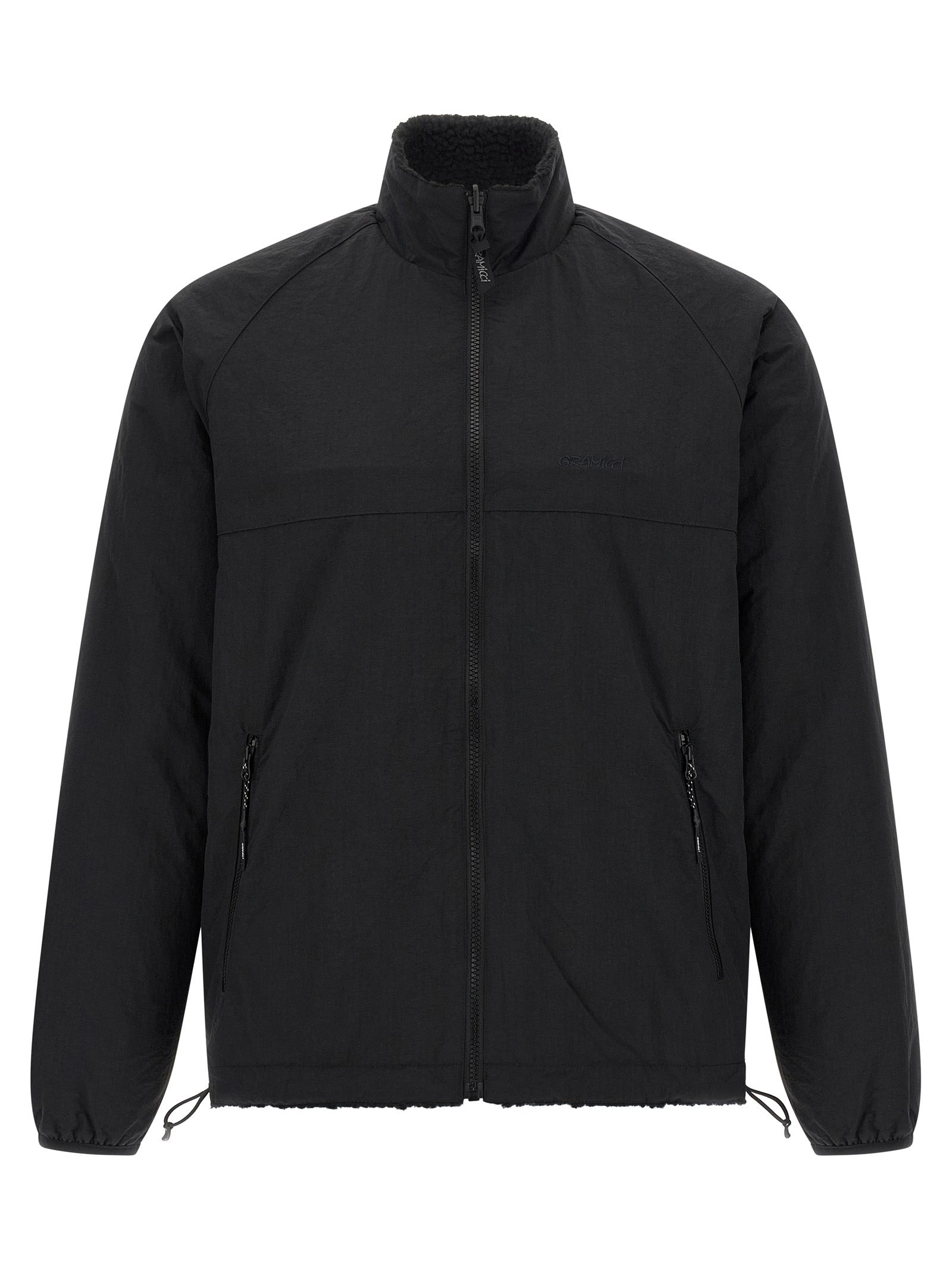 Reversible Sherpa Puffer Jackets Black - 2