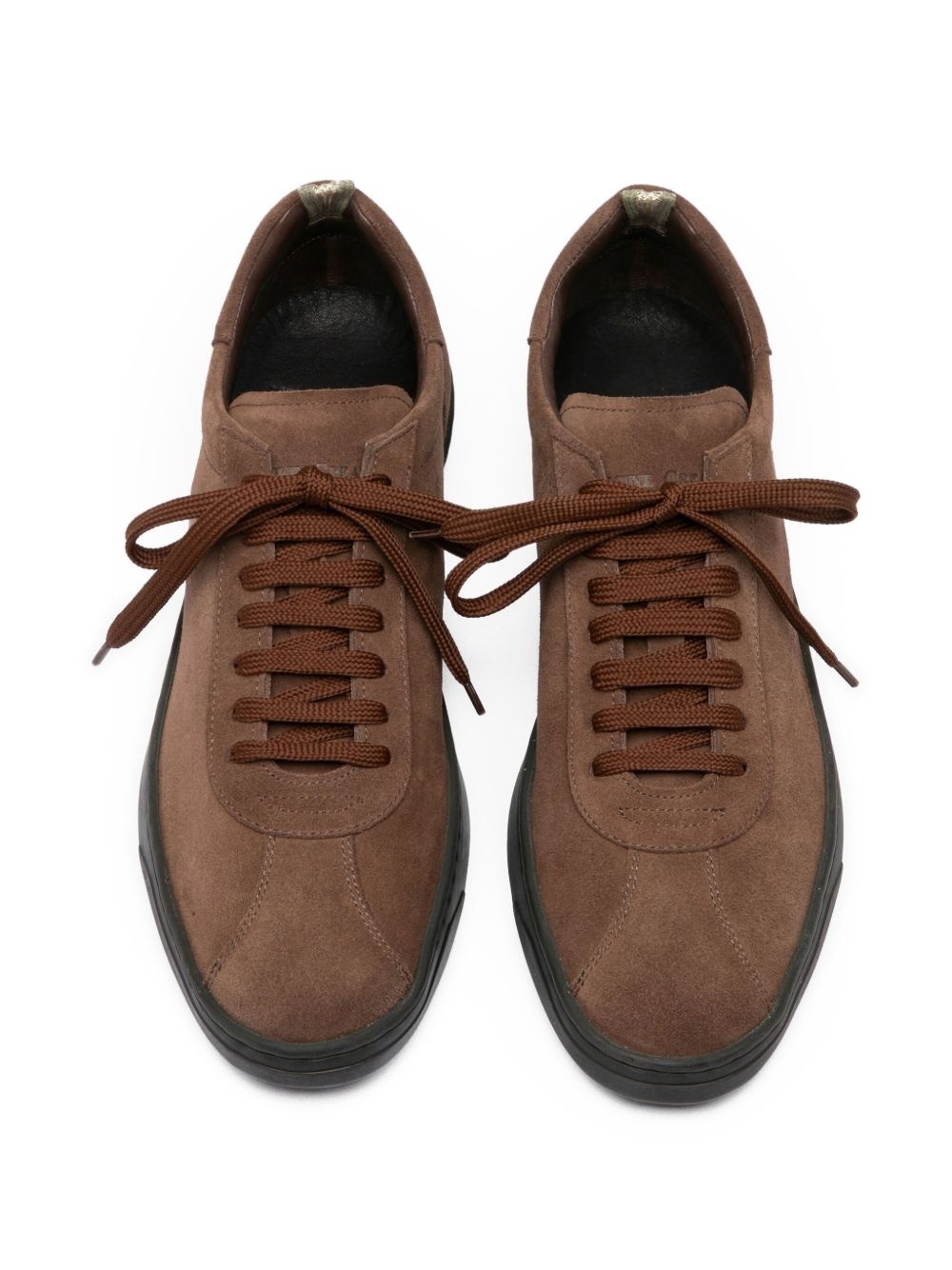 suede lace-up sneakers - 3