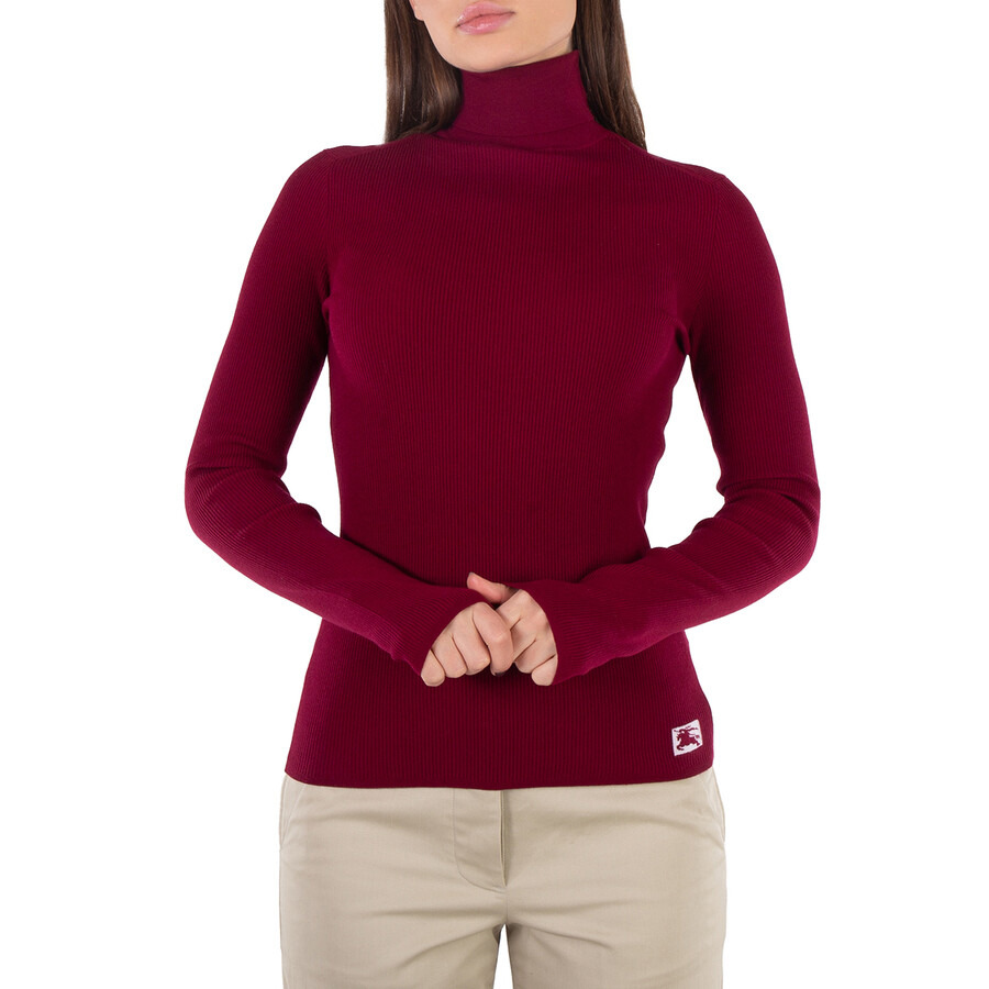 Burberry Wool Blend Ekd Motif Turtleneck Sweater - 1