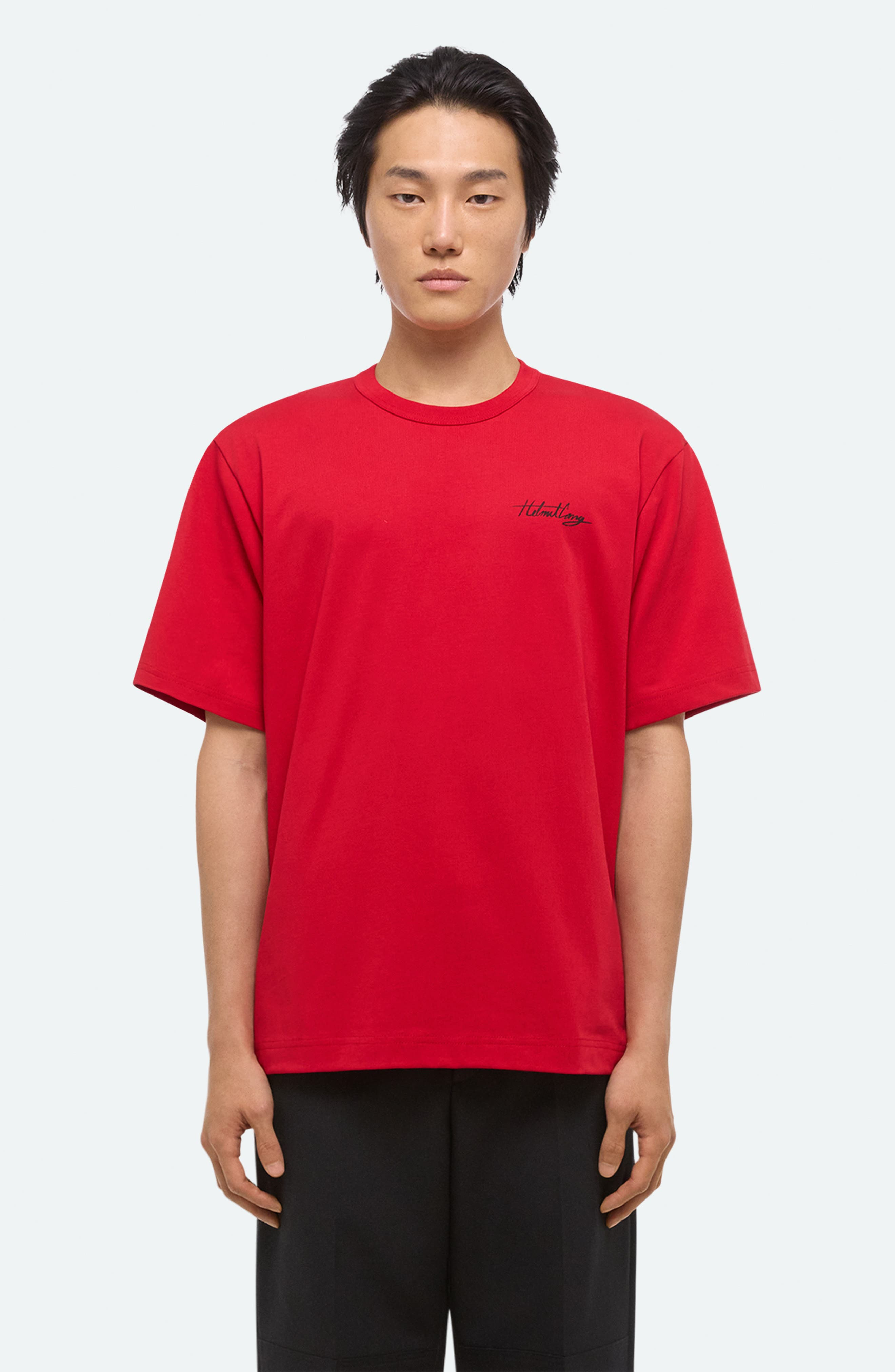 Helmut Lang Sketch Cotton T-Shirt in Deep Red at Nordstrom - 7
