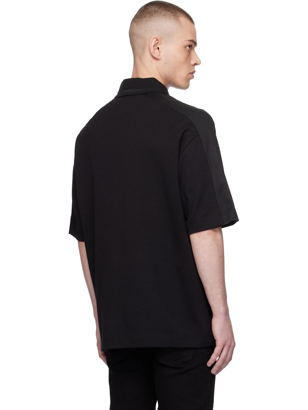 Black Logo Goth Polo - 3