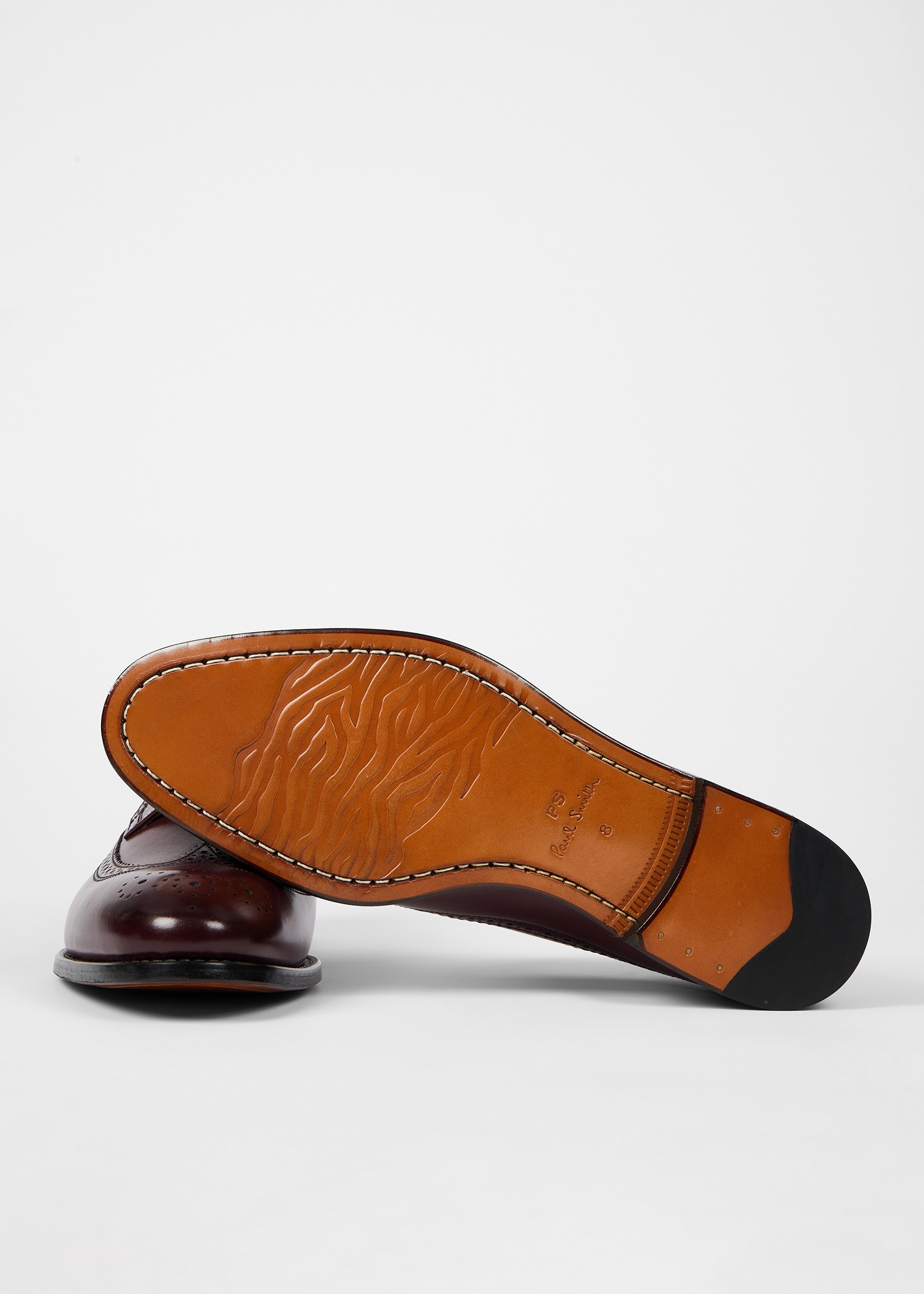 Bordeaux Leather 'Collins' Brogues - 4