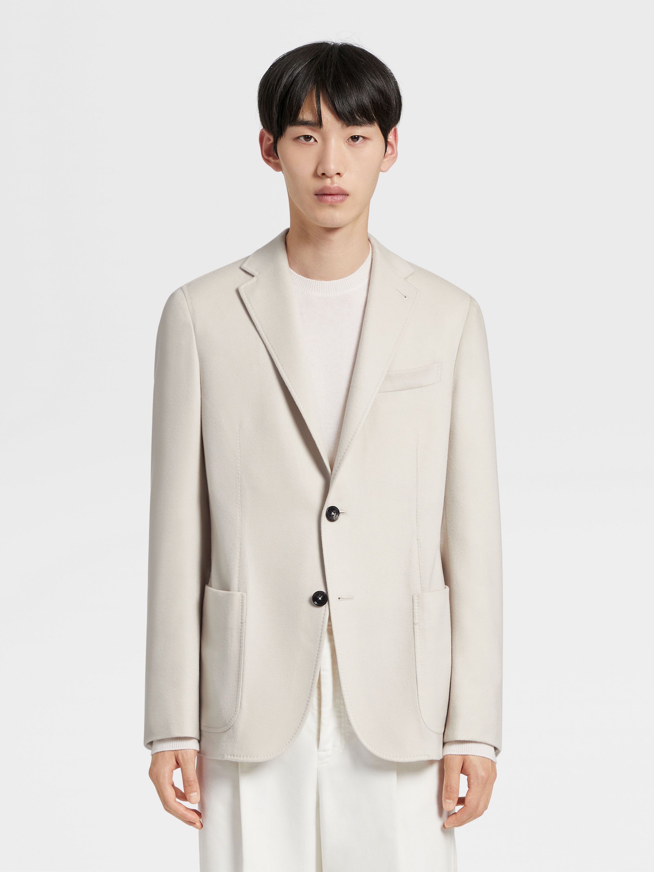 WHITE OASI CASHMERE SHIRT JACKET - 4