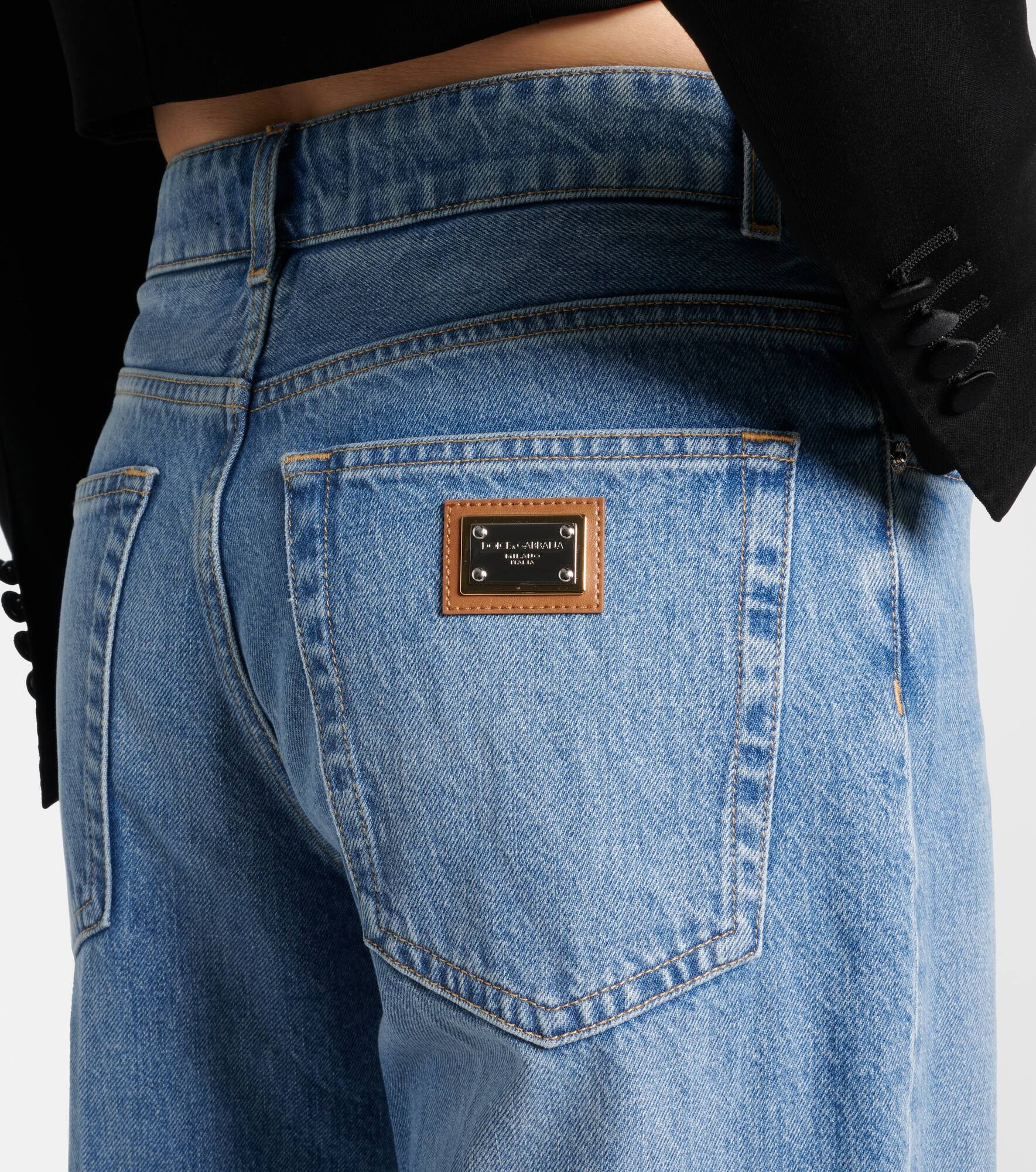 High-rise wide-leg jeans - 6