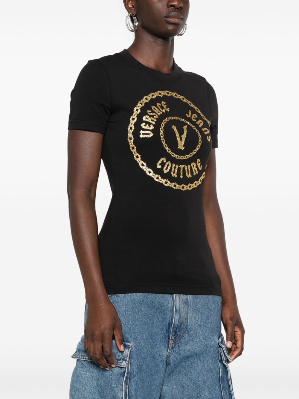 logo-print T-shirt - 3