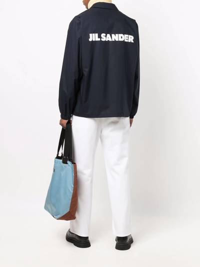 Jil Sander logo-printed shirt jacket outlook