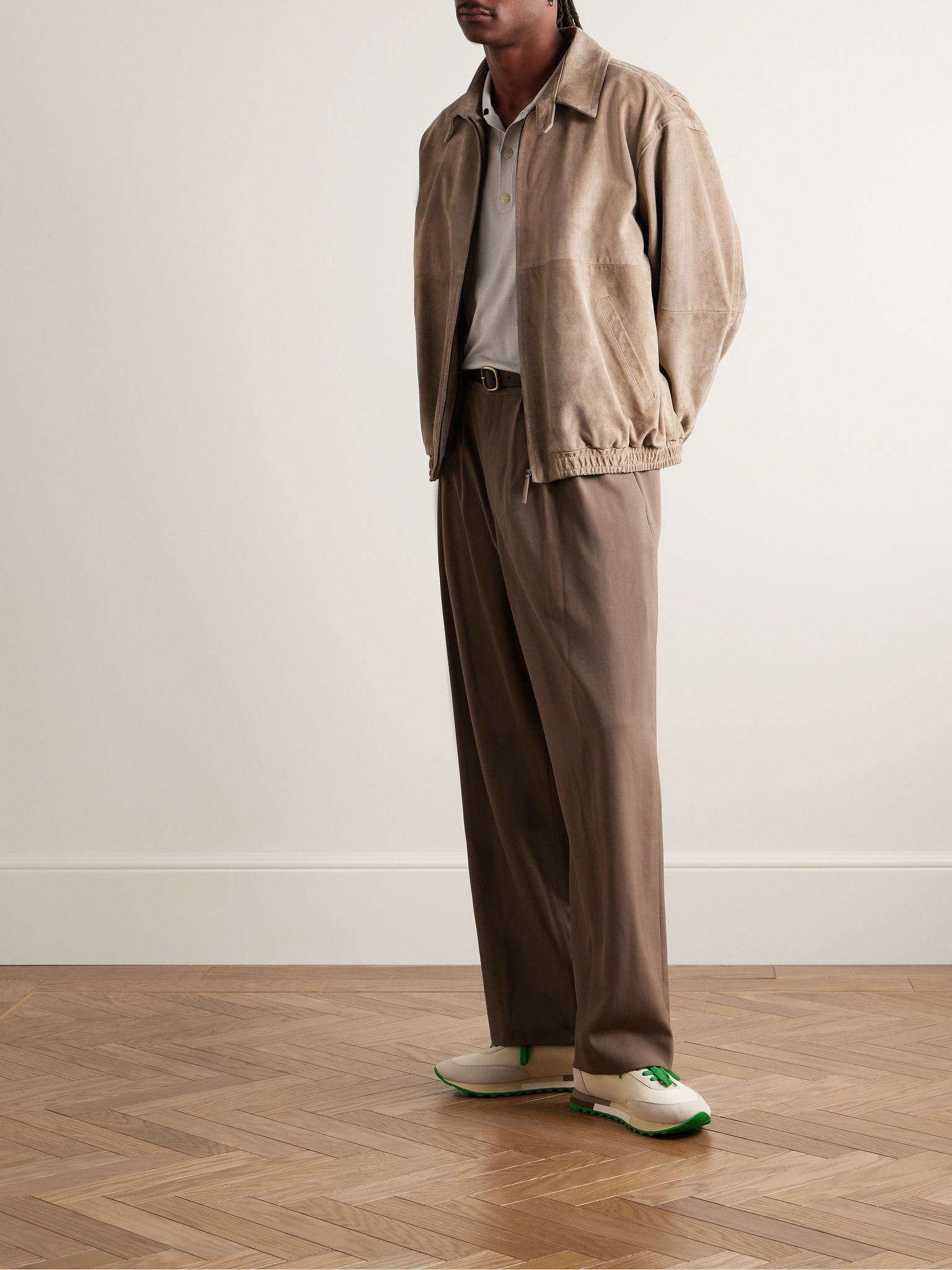 Djon Wool Polo Shirt Taupe - 2