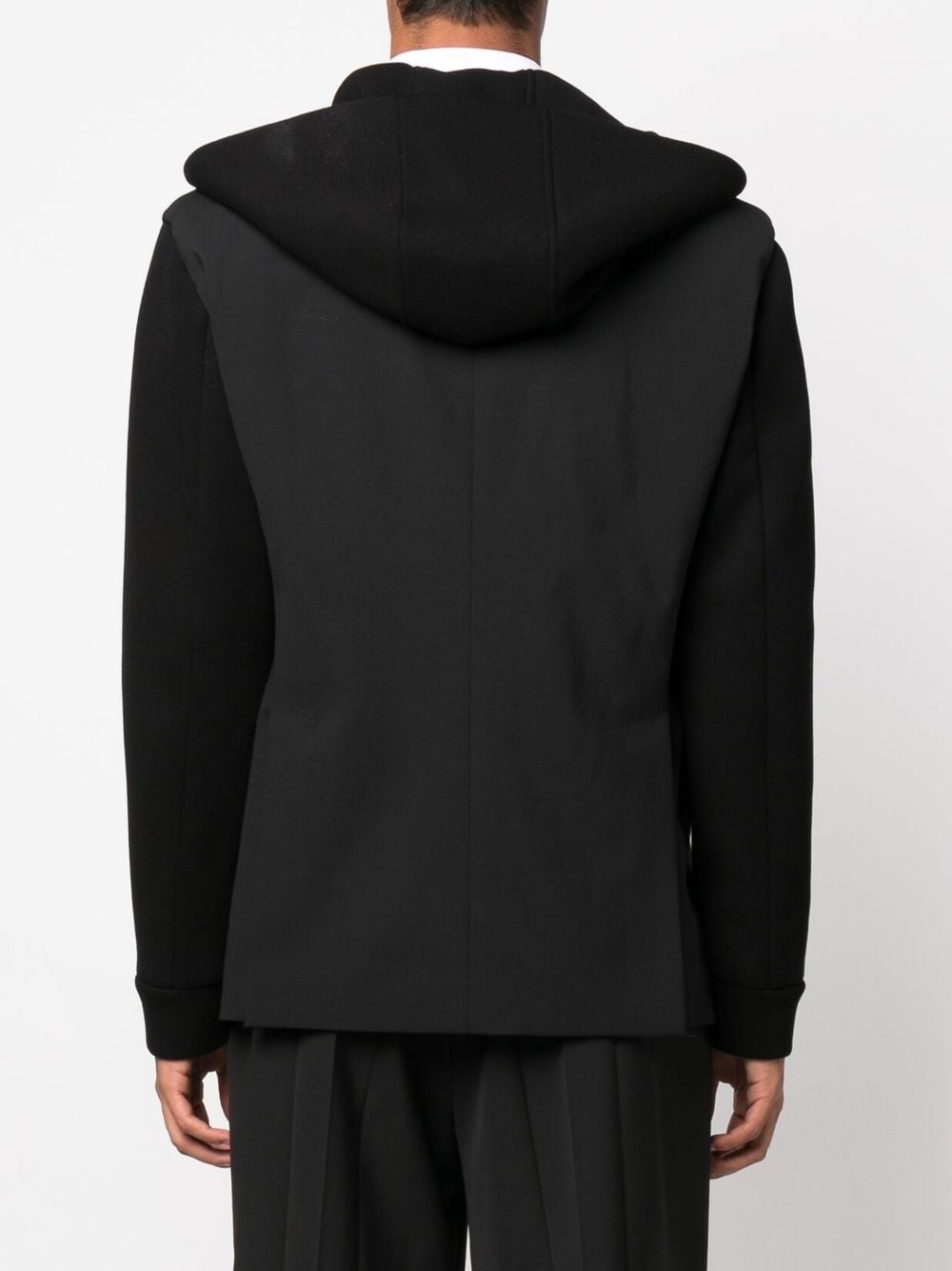 single-breasted hooded blazer - 4