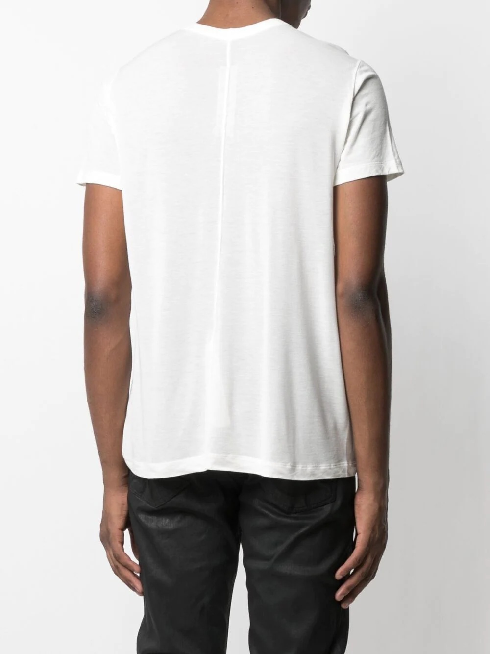 piped-trim short-sleeve T-shirt - 4