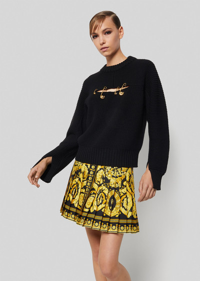 VERSACE Safety Pin Wool Sweater outlook