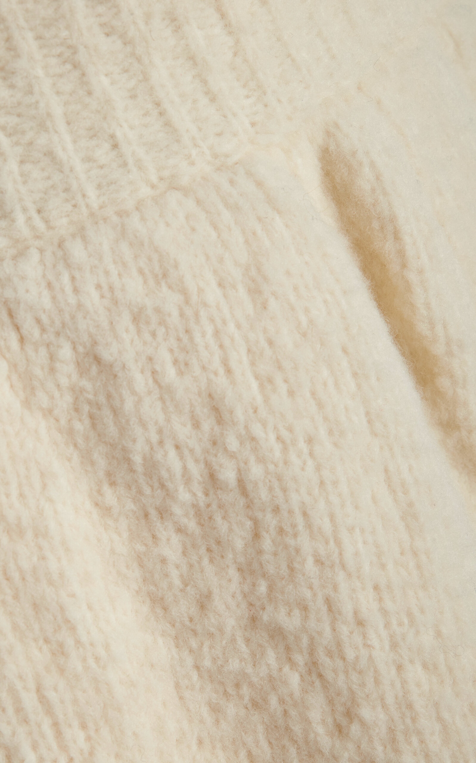 Felted Knit Wool-Blend Shorts ivory - 5
